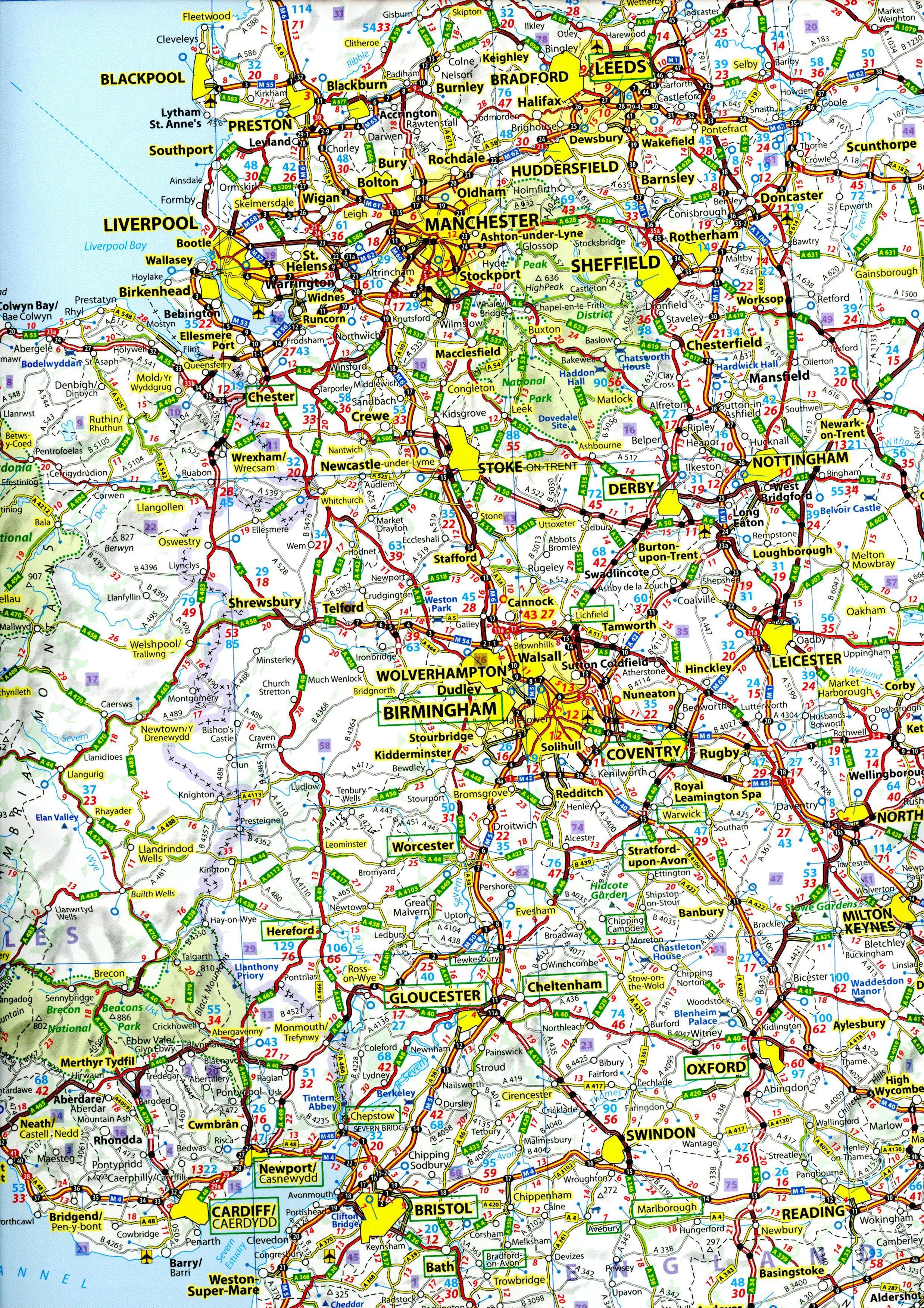 Great Britain & Ireland 2022 - Michelin National Map 713