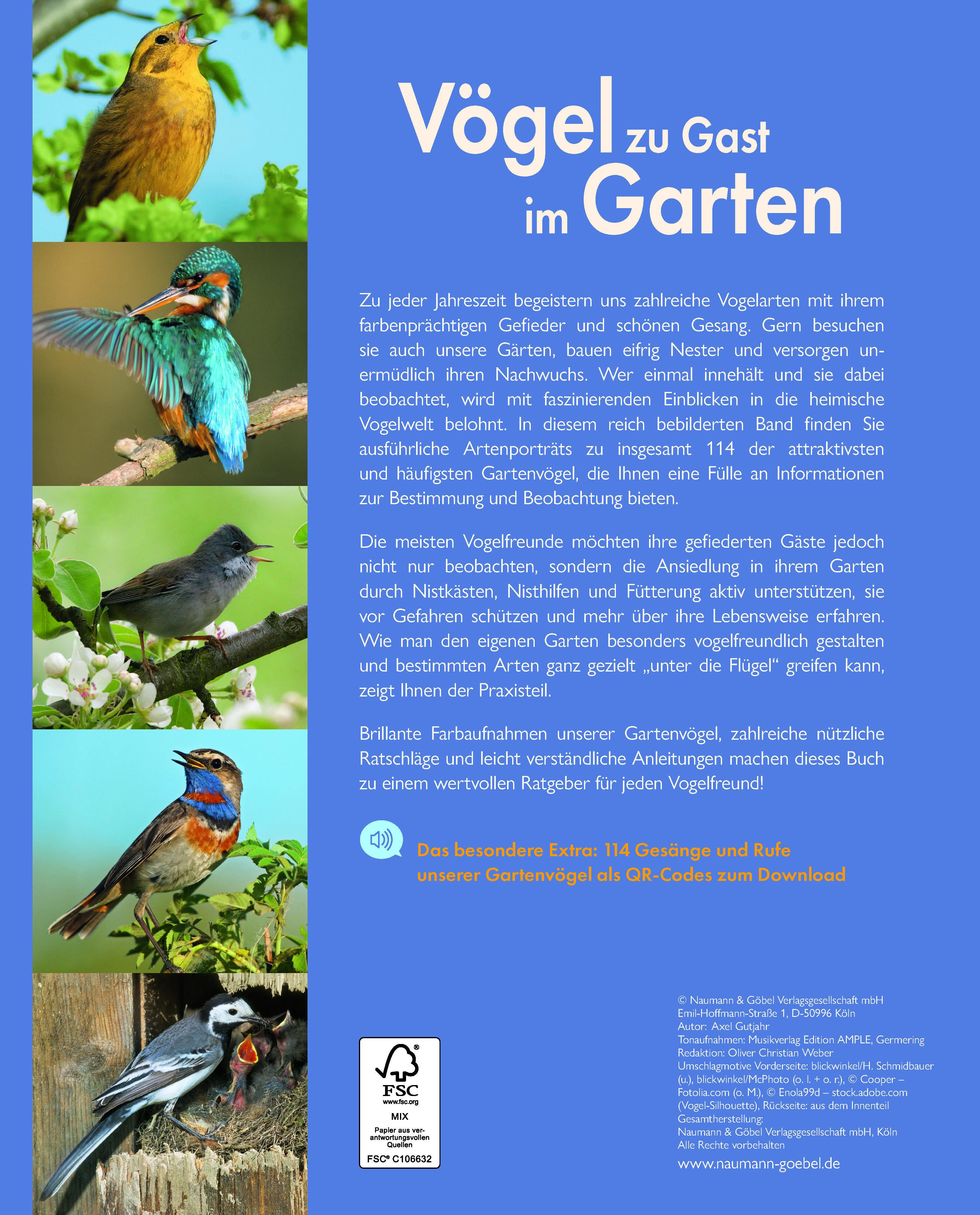 Vögel zu Gast im Garten - Beobachten, bestimmen, schützen.