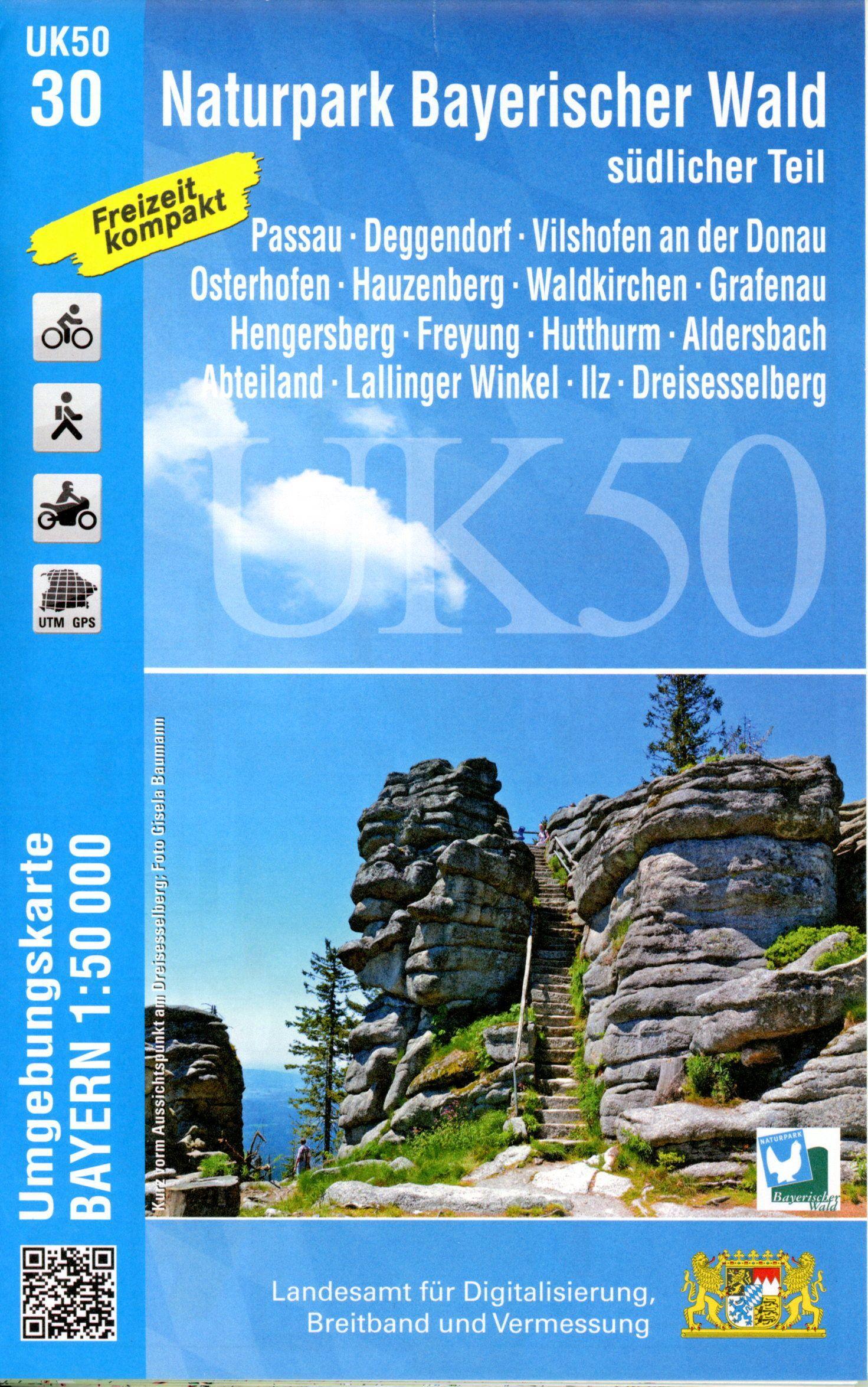 Naturpark Bayerischer Wald - südlicher Teil 1 : 50 000 (UK50-30)