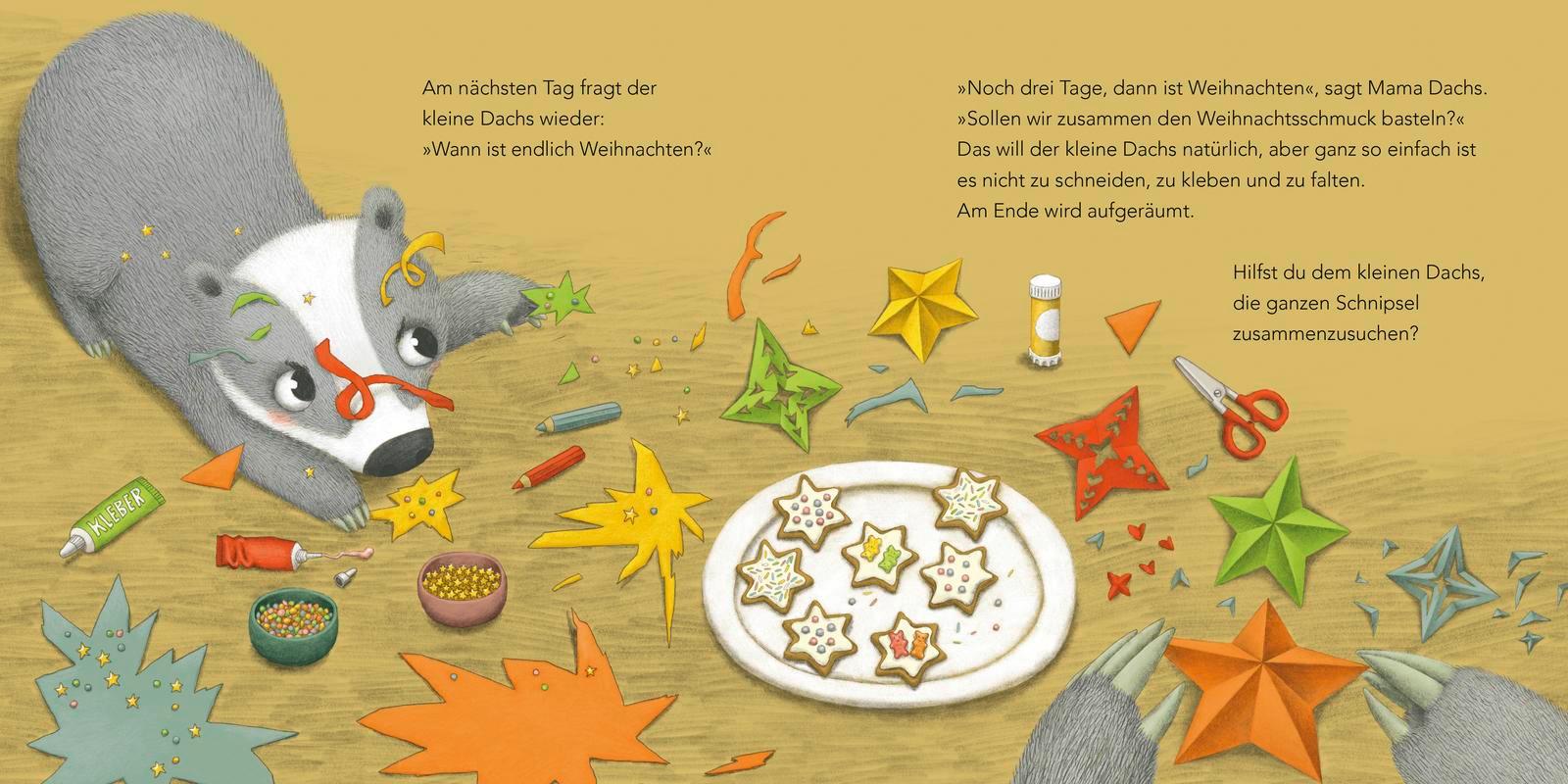 "Wann ist endlich Weihnachten?", fragt der kleine Dachs (Weihnachtsbuch)