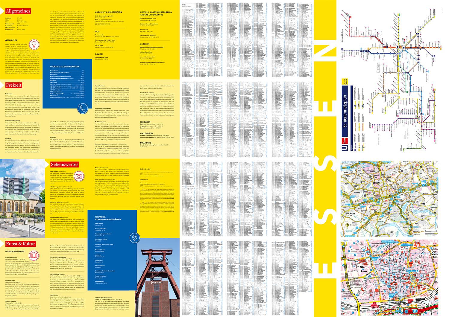 Falk Cityplan Essen 1:21.000