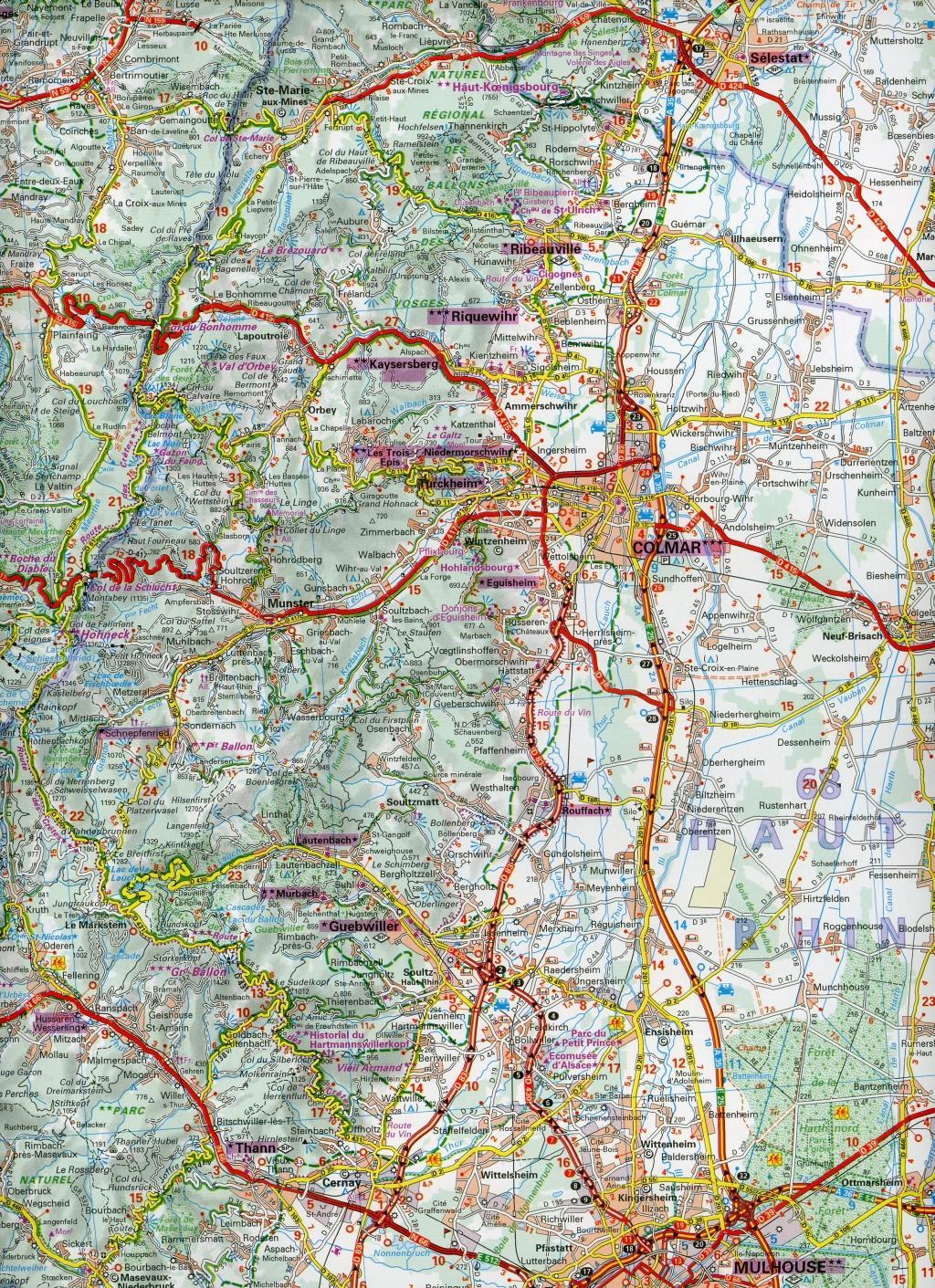 Black Forest, Alsace, Rhine Valley - Zoom Map 131