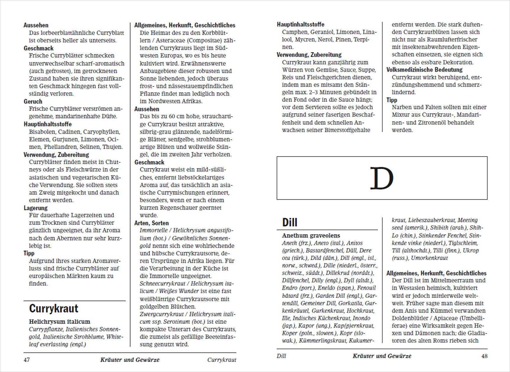 Das große Lexikon der Kräuter, Gewürze, Früchte und Gemüse - Herkunft, Inhaltsstoffe, Zubereitung, Wirkung