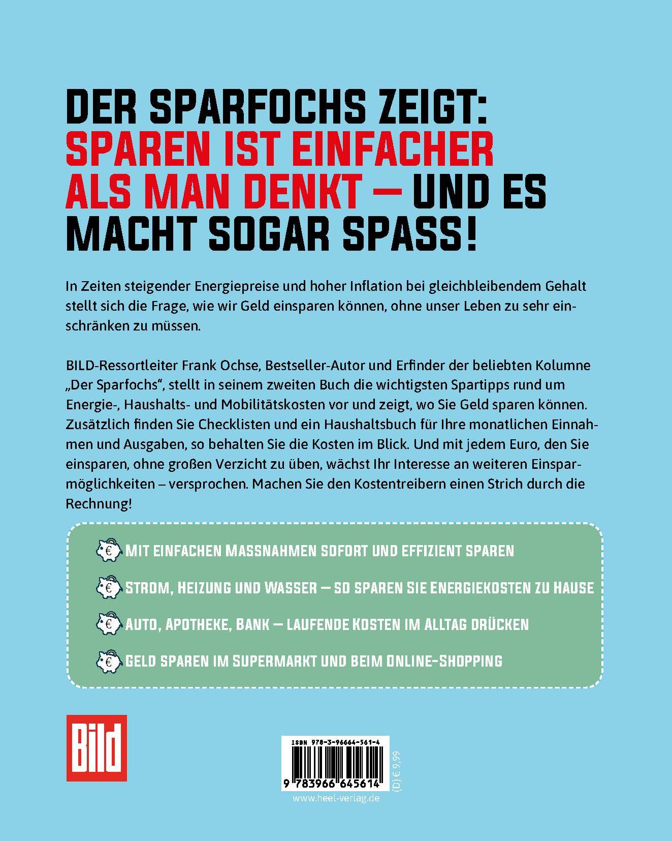 BILD Zeitung Der Sparfochs: Sparen ohne Verzicht! Sparbuch