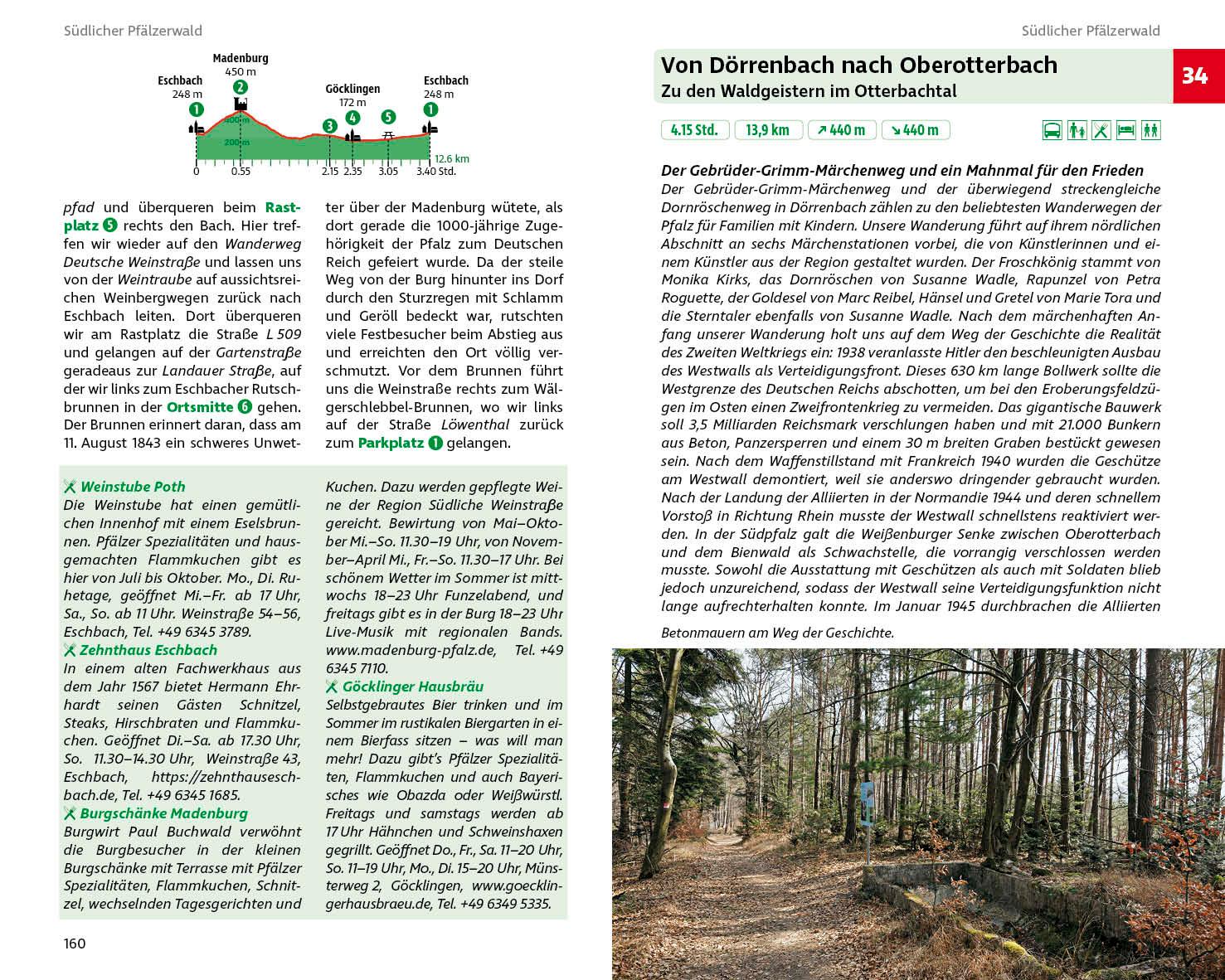 Wandern & Einkehren Pfälzerwald und Deutsche Weinstraße