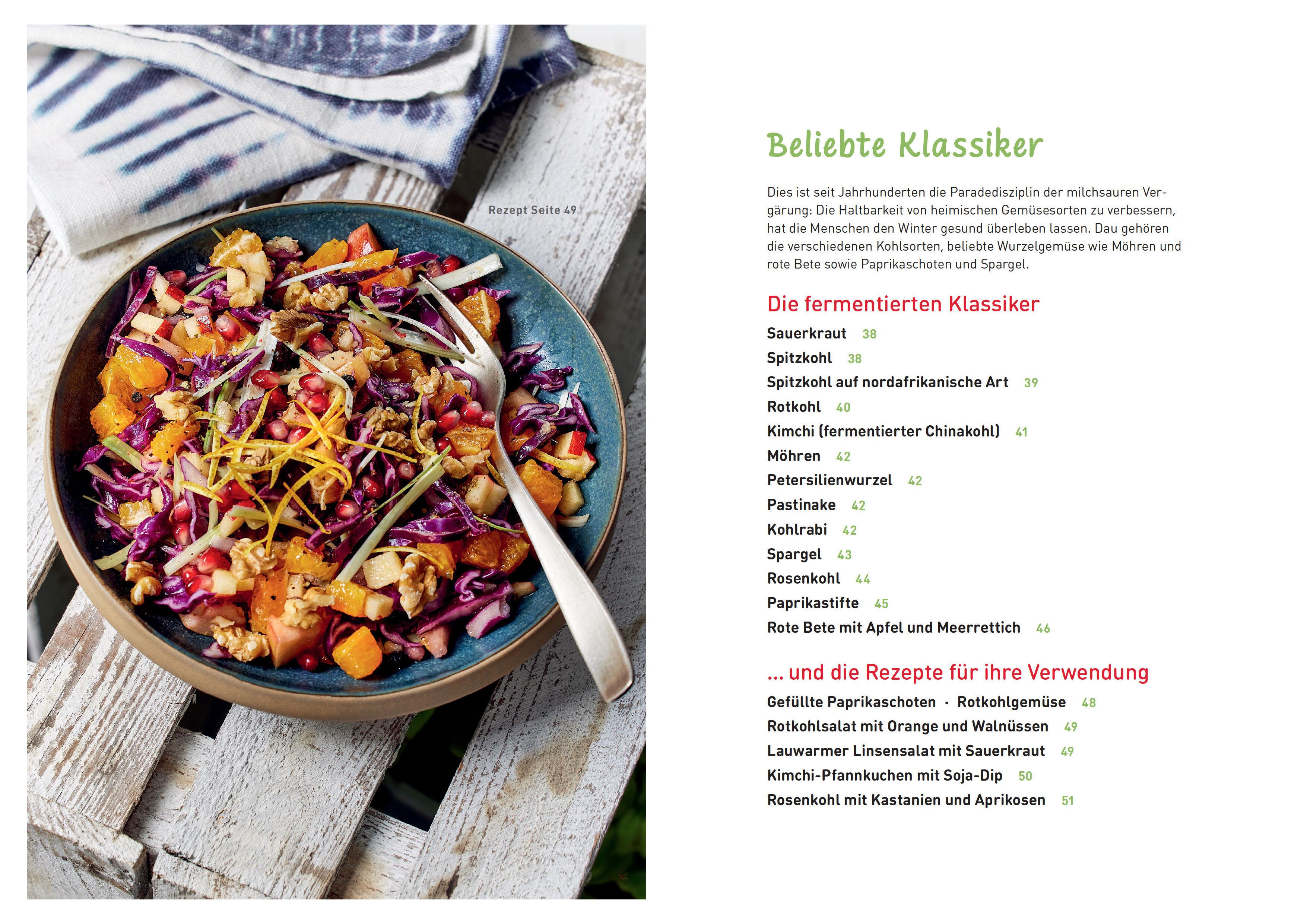 Gemüse und Salat fermentieren. Die besten Rezepte für milchsauer Eingelegtes