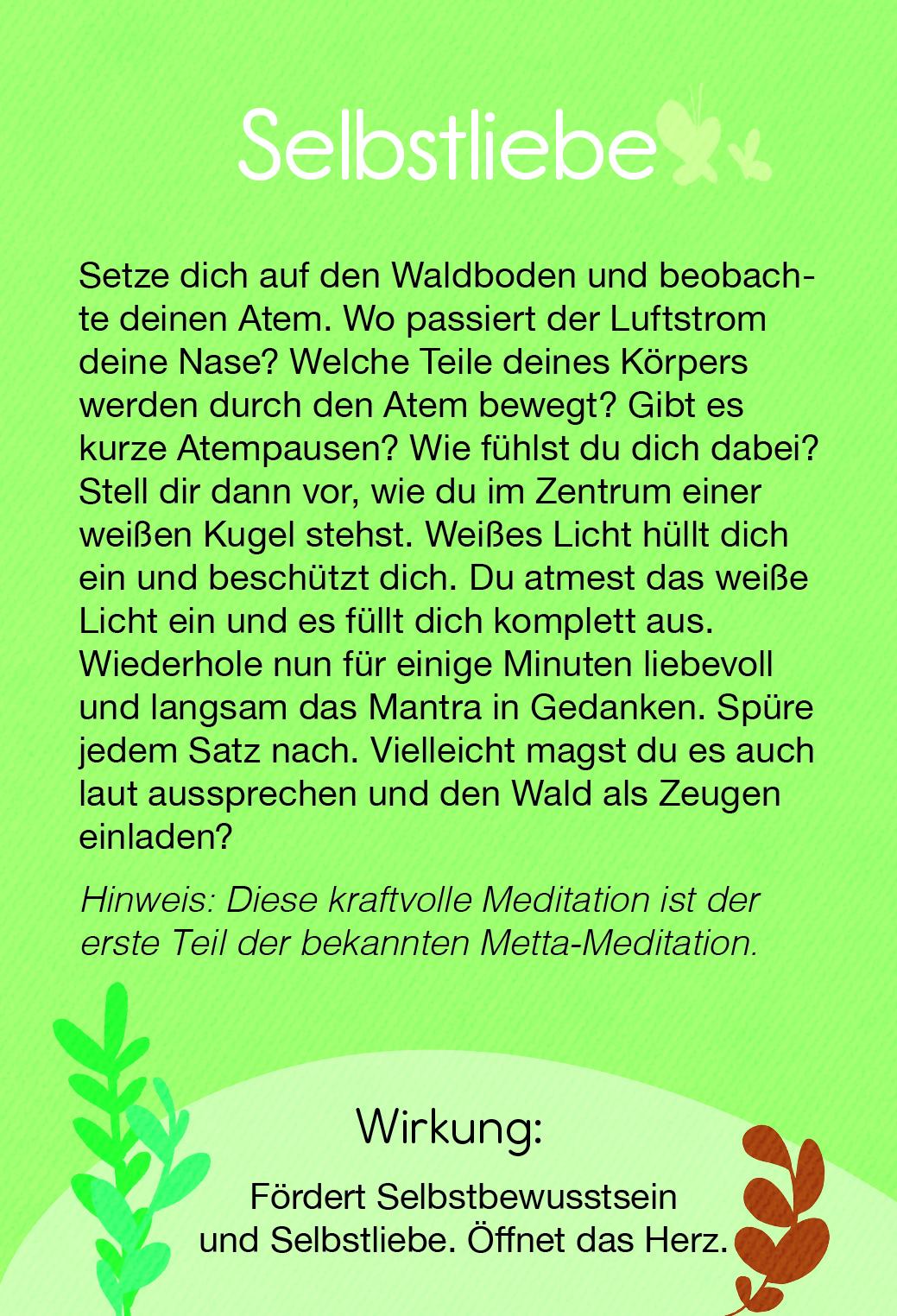 Waldbaden mit Yoga - Kartenset