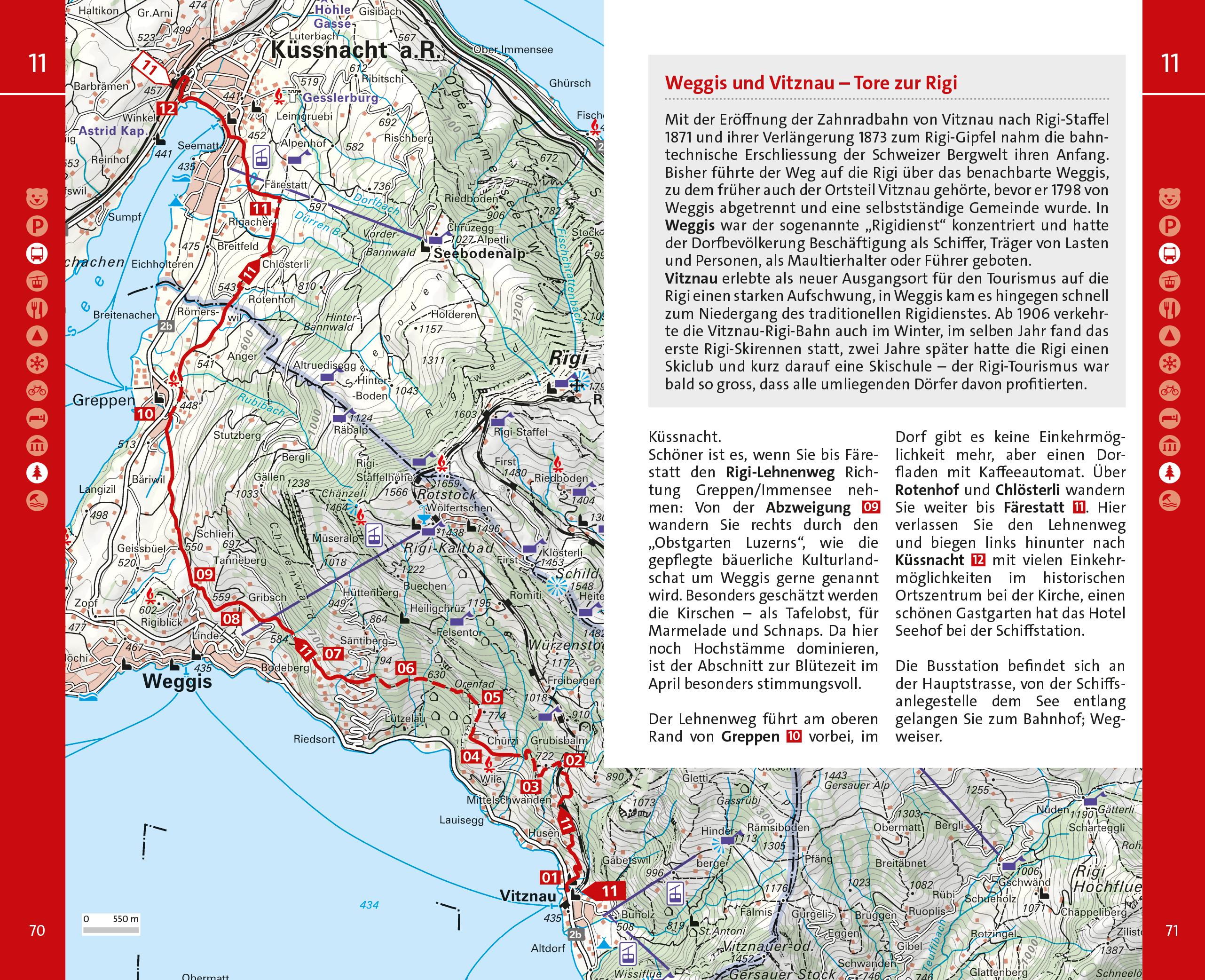 Kümmerly+Frey Wanderführer Vierwaldstättersee, Gotthard