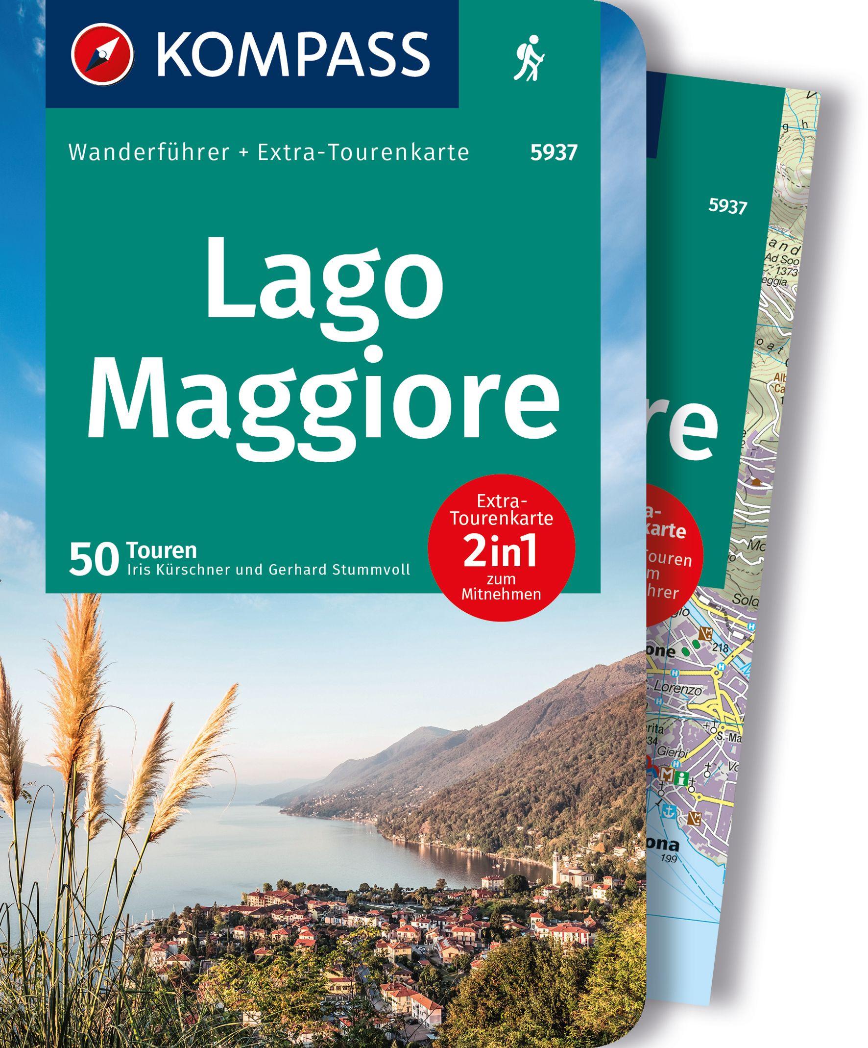 KOMPASS Wanderführer Lago Maggiore, 50 Touren mit Extra-Tourenkarte