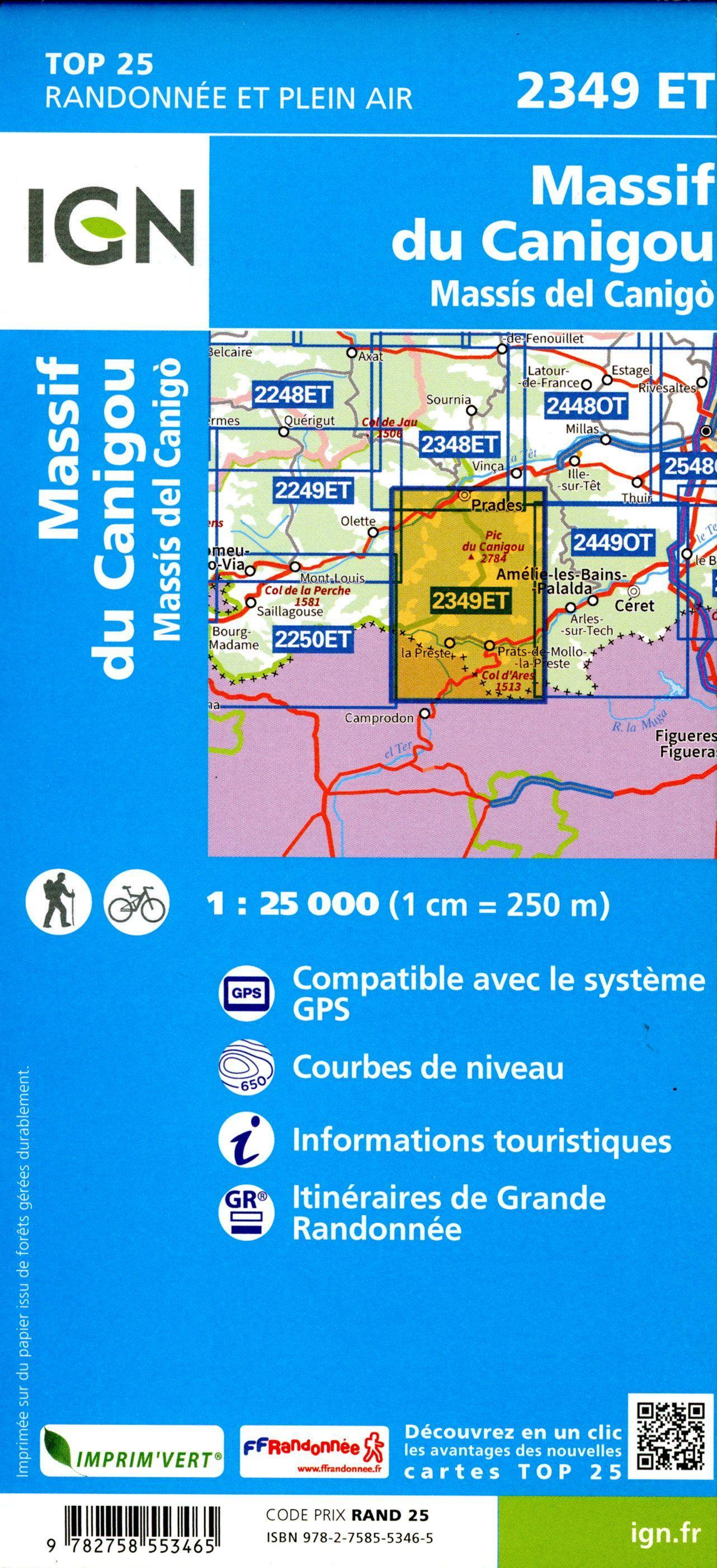 Massif du Conigou 1:25 000