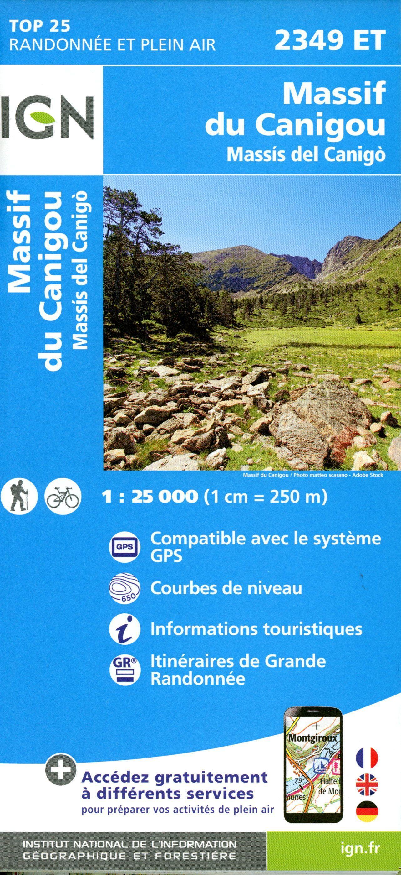 Massif du Conigou 1:25 000