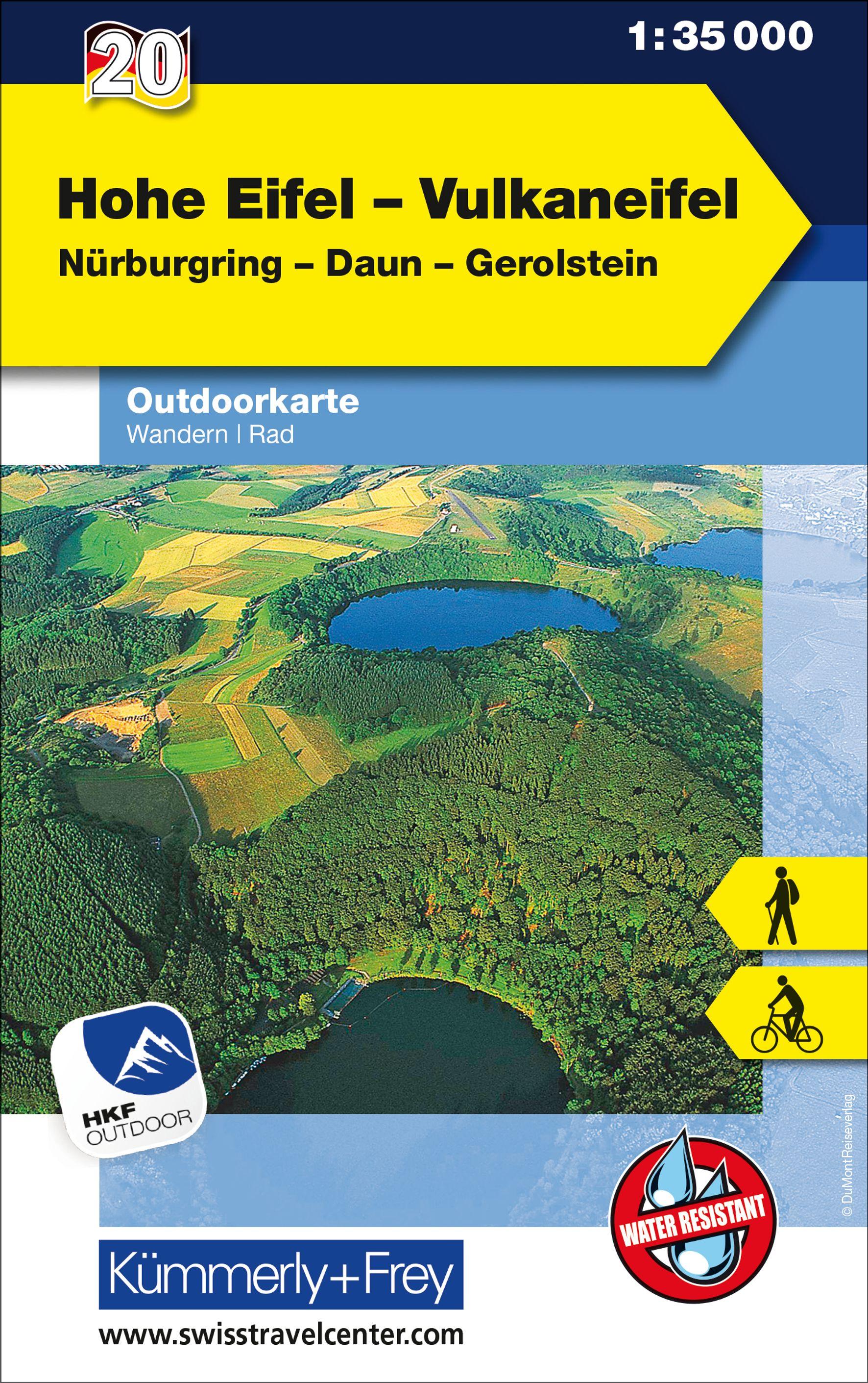 Hohe Eifel Vulkaneifel Nr. 20 Outdoorkarte Deutschland 1:35 000