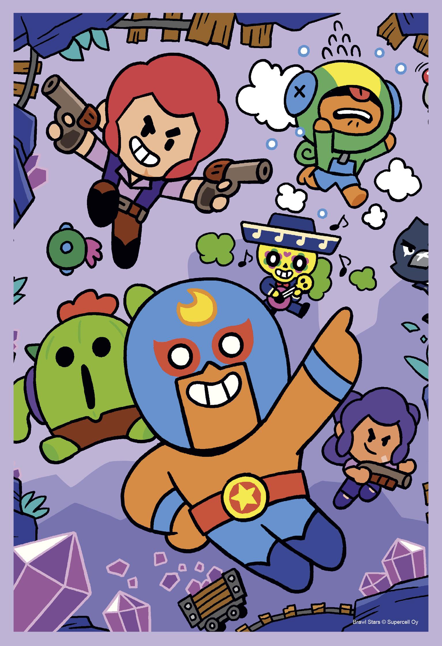 Brawl Stars: Superstarker Sticker- und Malspaß