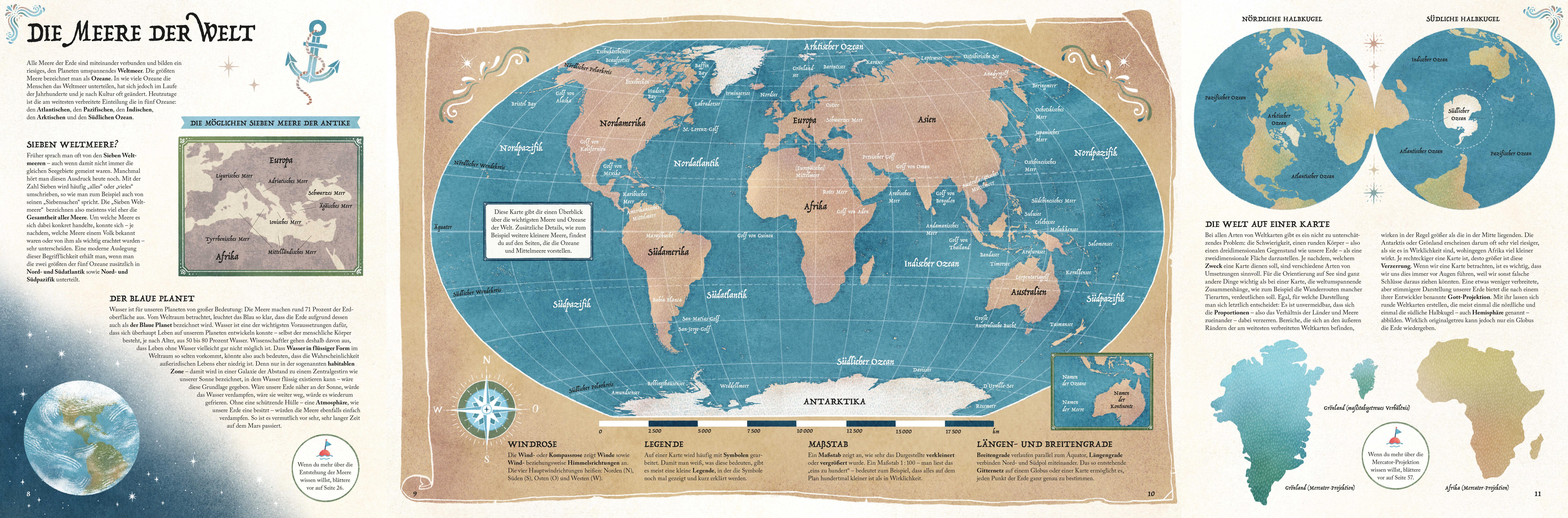 Mein großer Seekarten-Atlas - Entdecke die Welt der Meere und Ozeane