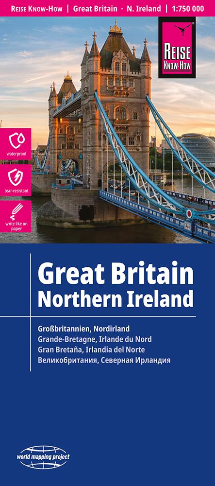 Reise Know-How Landkarte Großbritannien 1 : 750 000