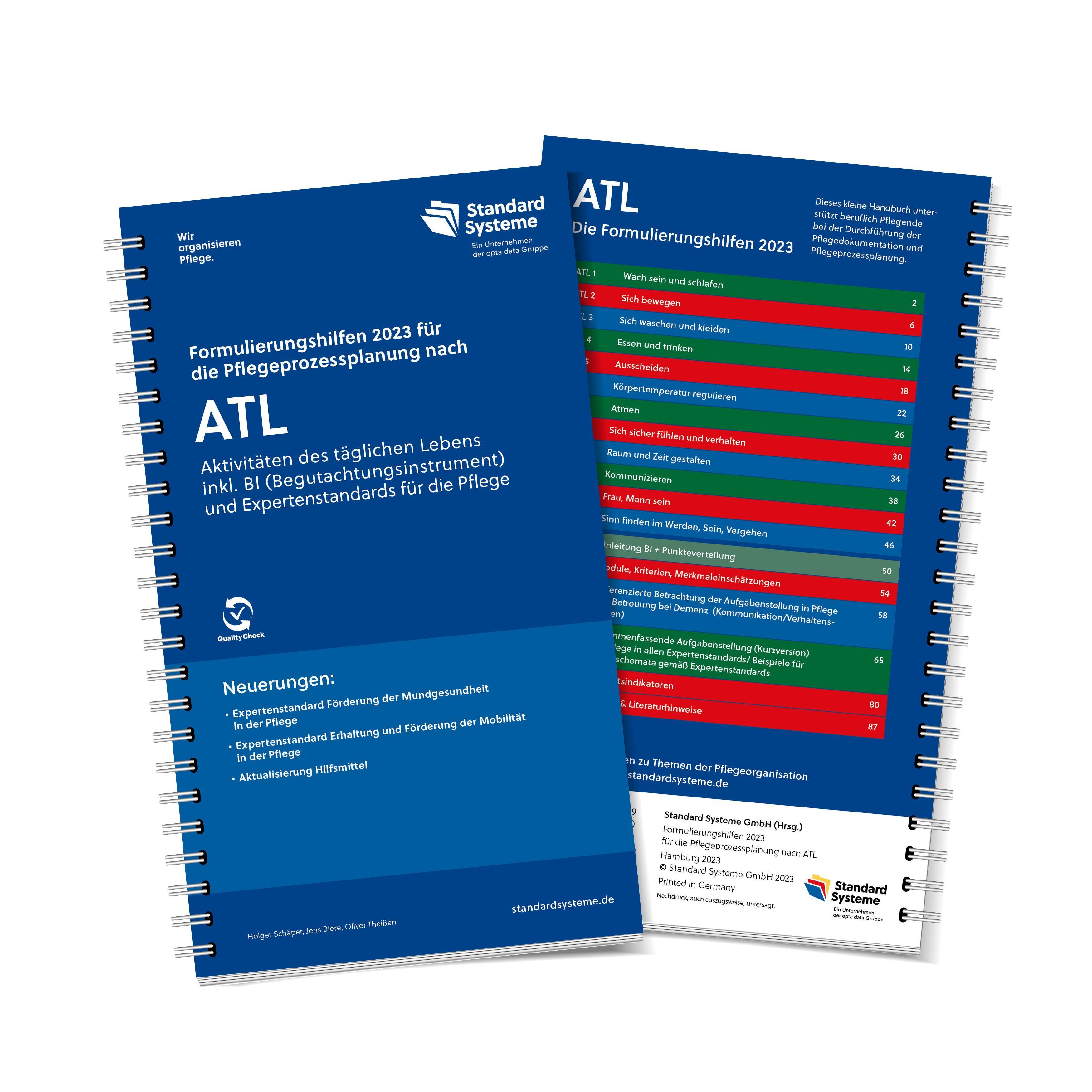 Die Formulierungshilfen für die Pflegeprozessplanung nach ATL