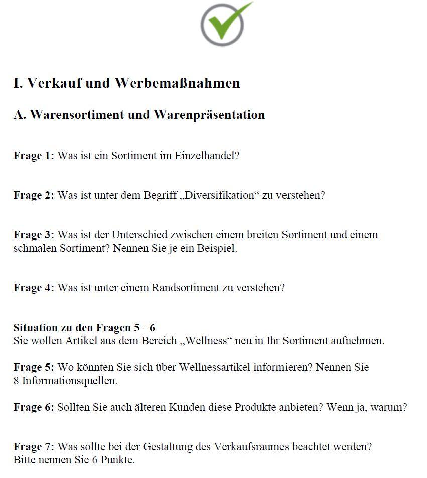 Top Prüfung Verkäuferin / Verkäufer - 300 Testfragen für die Abschlussprüfung