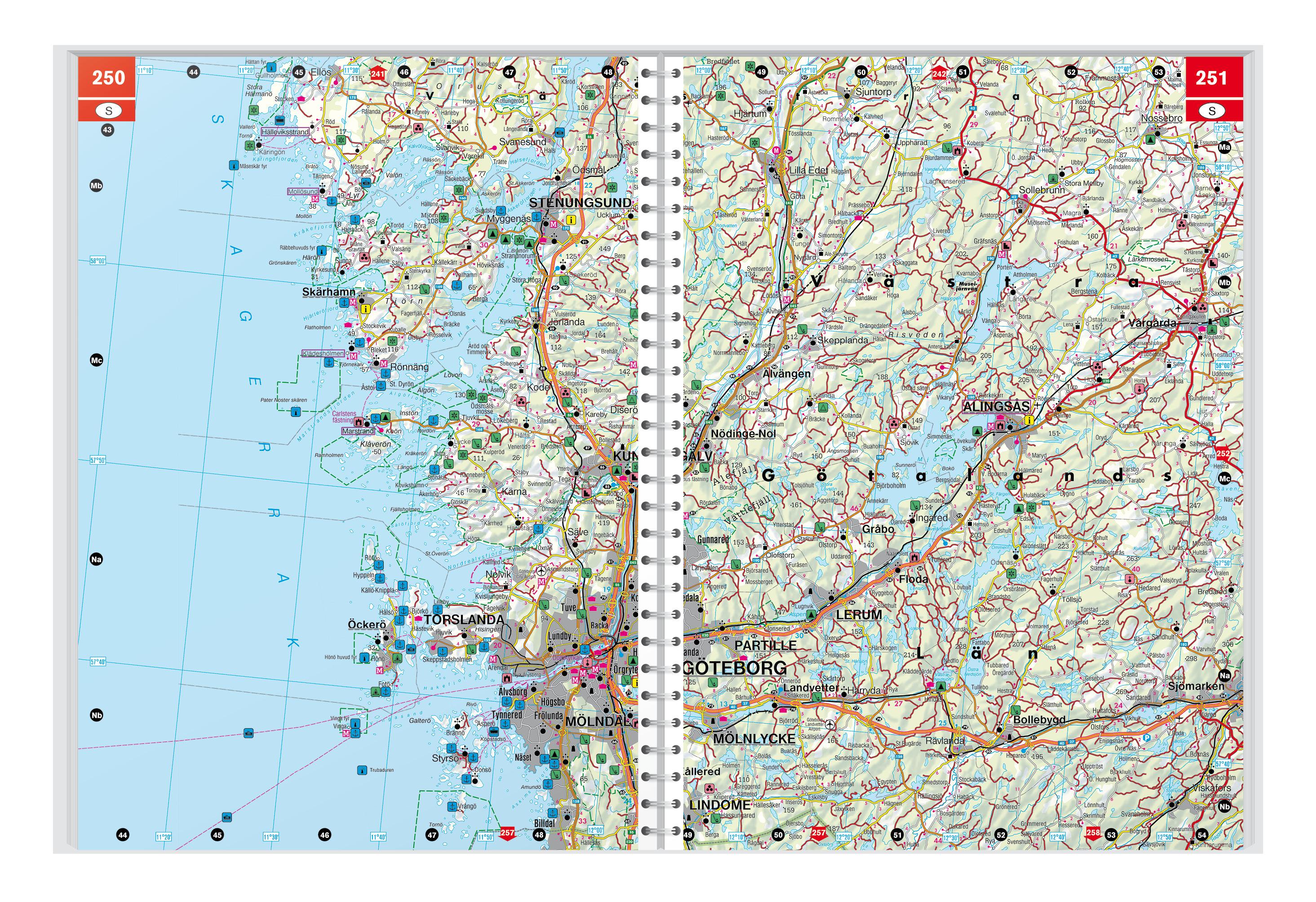 Skandinavien, Autoatlas 1:200.000 - 1:400.000, freytag & berndt