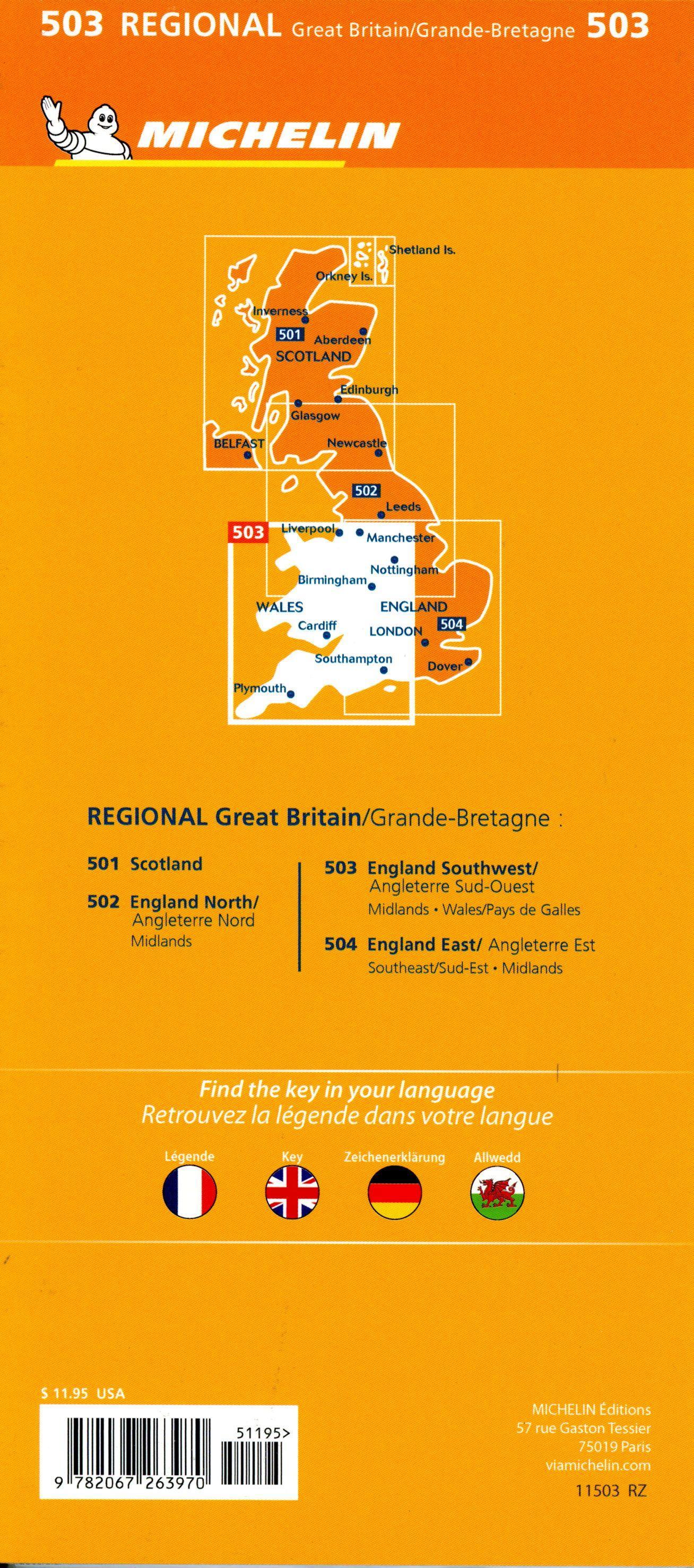 Michelin Wales, England Süd-West, Midlands