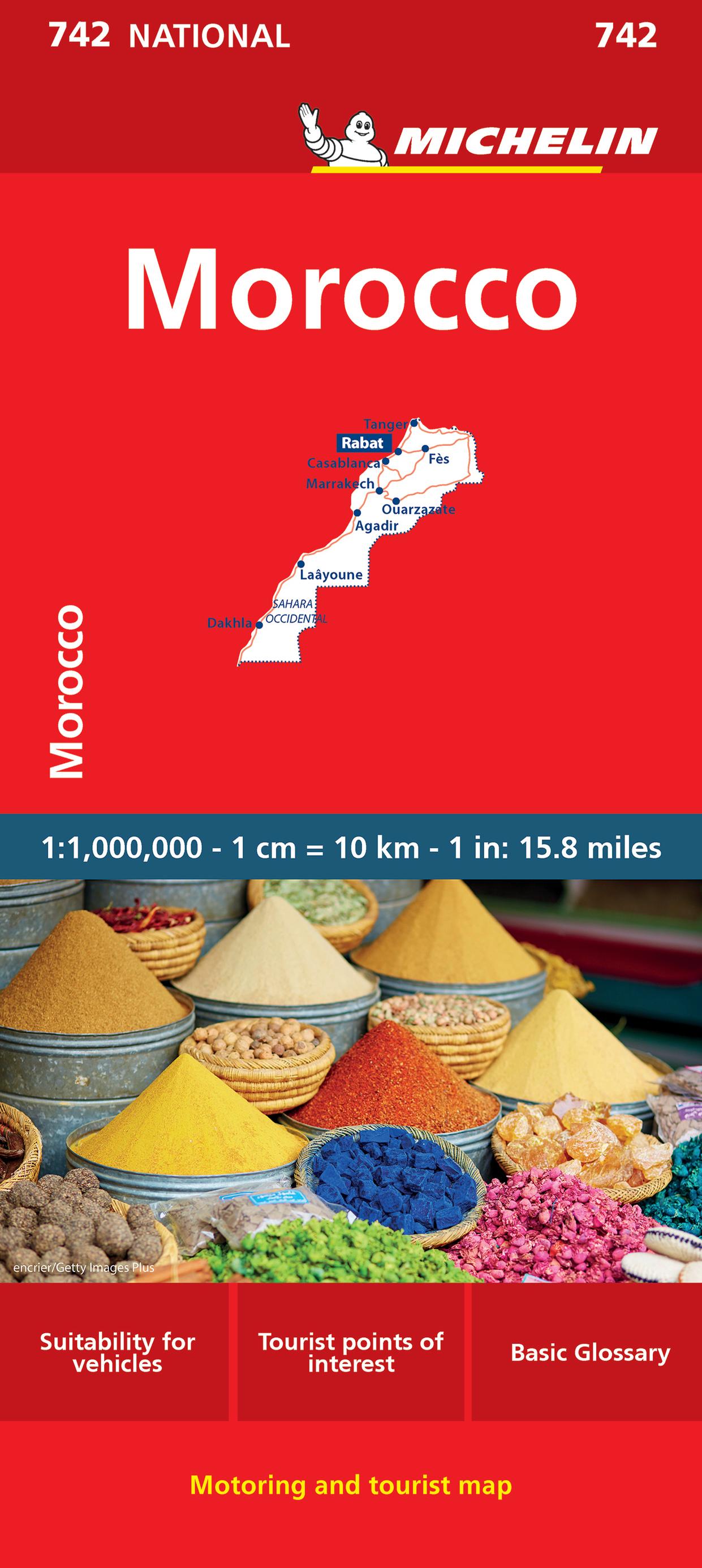 Michelin Map Africa Morocco 742