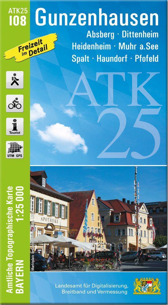 ATK25-I08 Gunzenhausen (Amtliche Topographische Karte 1:25000)