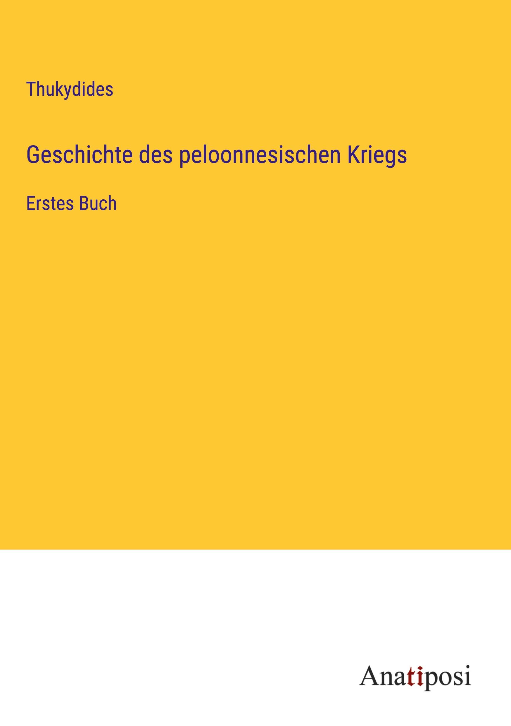 Geschichte des peloonnesischen Kriegs