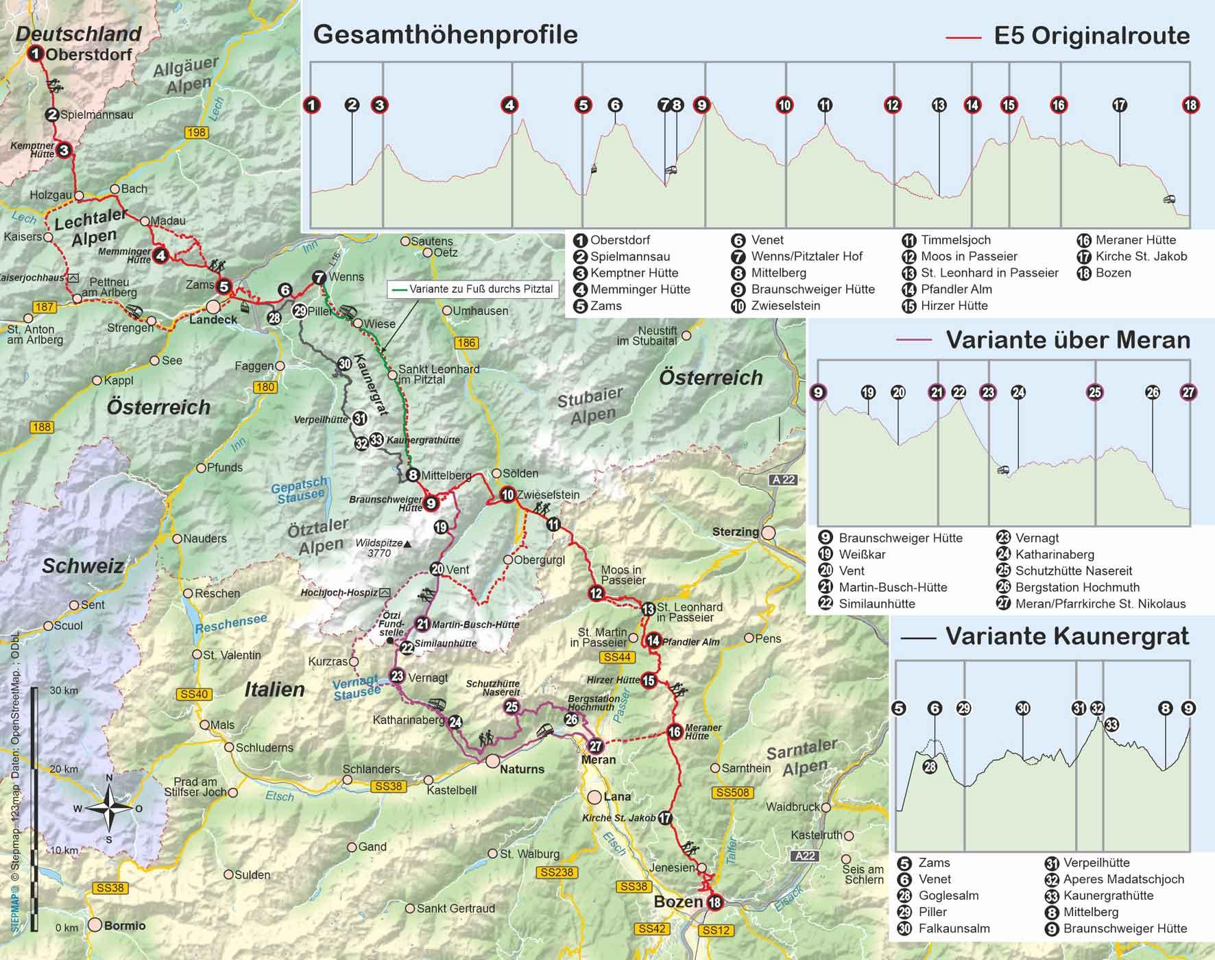 E5 Oberstdorf - Meran/Bozen