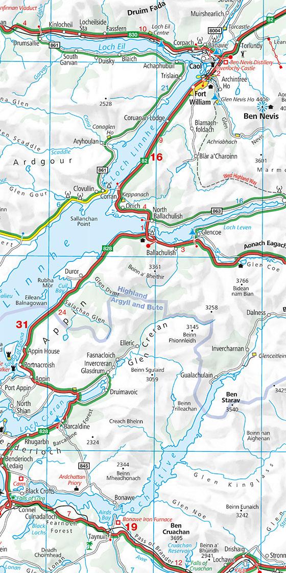 Kümmerly+Frey Regional-Strassenkarte Schottland 1:275.000