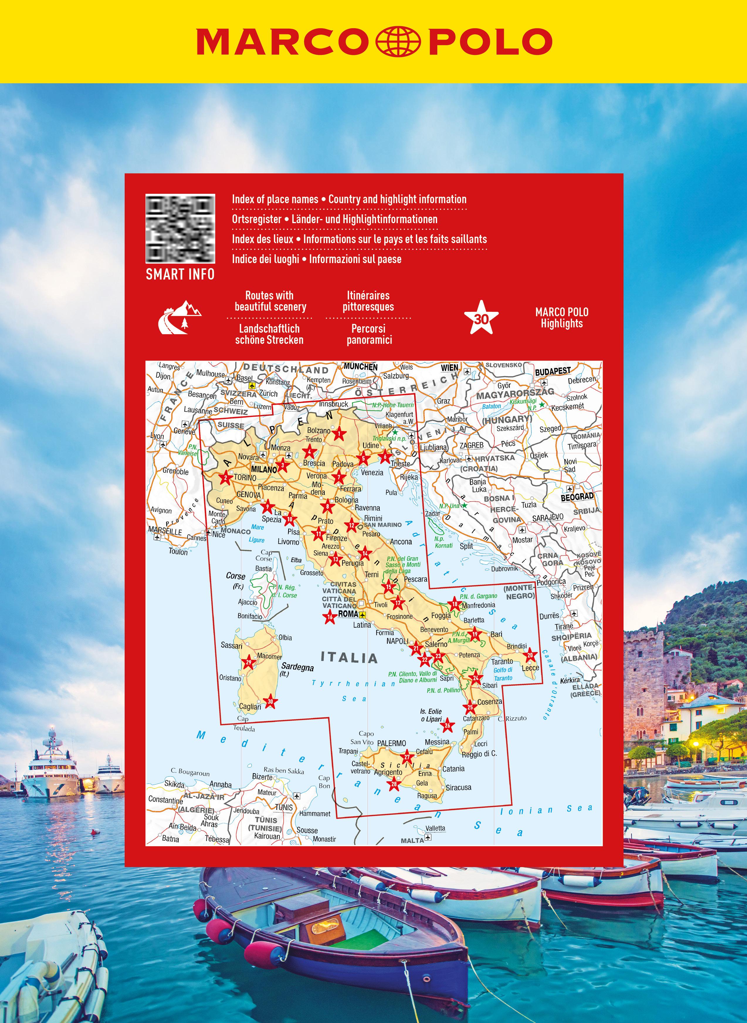 MARCO POLO Reiseatlas Italien 1:300.000