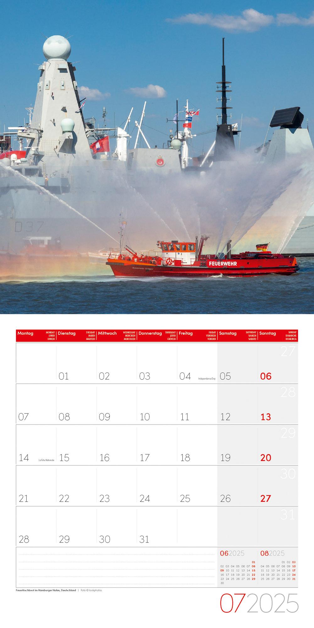 Feuerwehr Kalender 2025 - 30x30