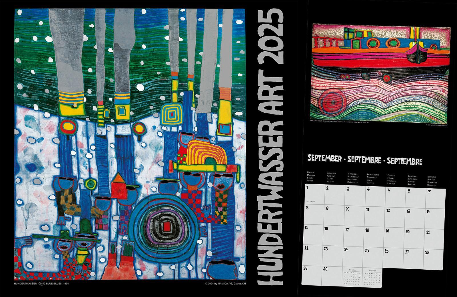 Hundertwasser Broschürenkalender Art 2025