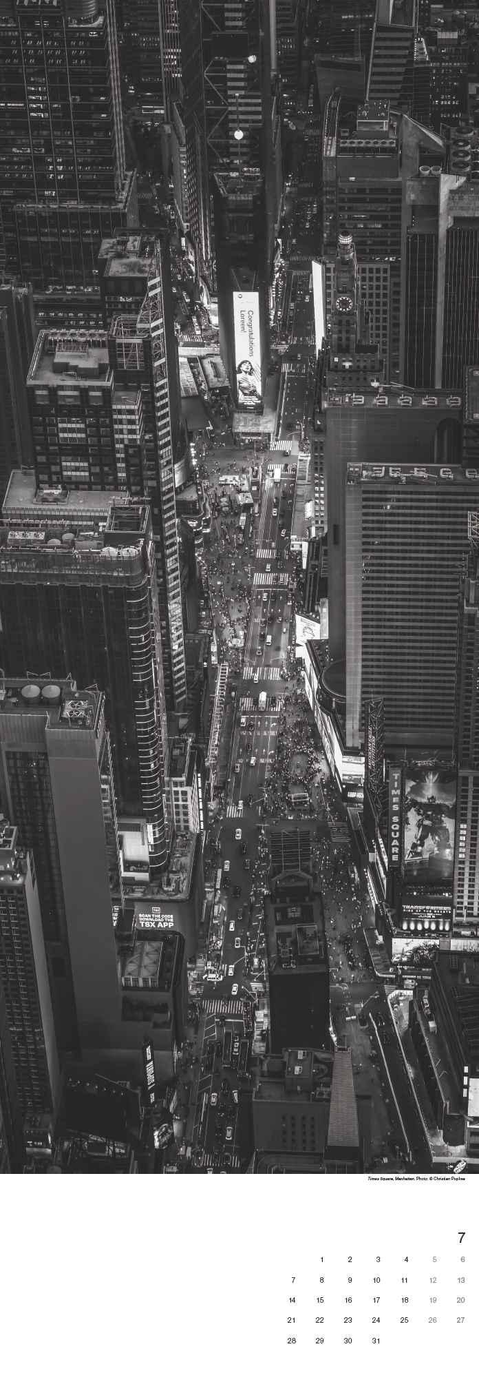 New York 2025 - Foto-Kalender - King Size - 34x98 - Stadt