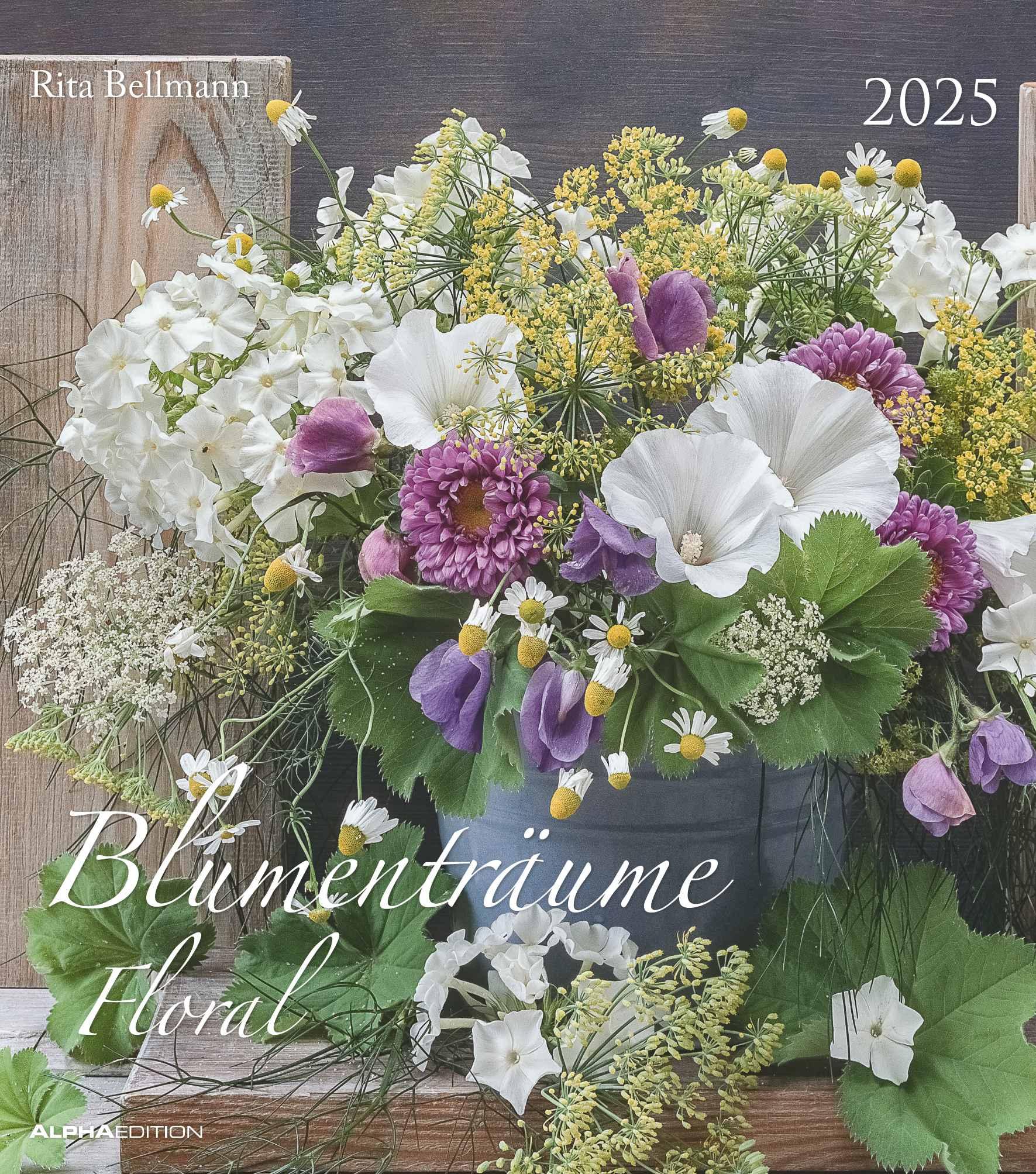 Blumenträume 2025 - Foto-Kalender - Wand-Kalender - 30x34 - Blumen-Traum