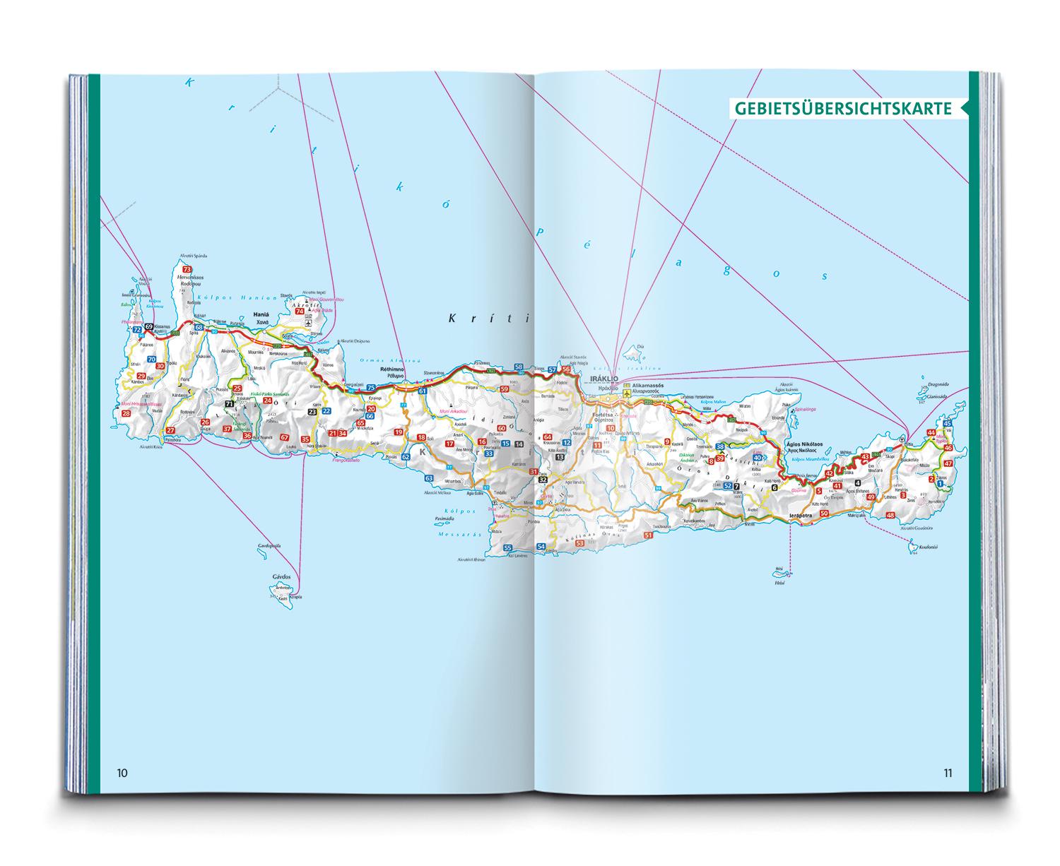 KOMPASS Wanderführer Kreta mit Weitwanderweg E4, 75 Touren mit Extra-Tourenkarte