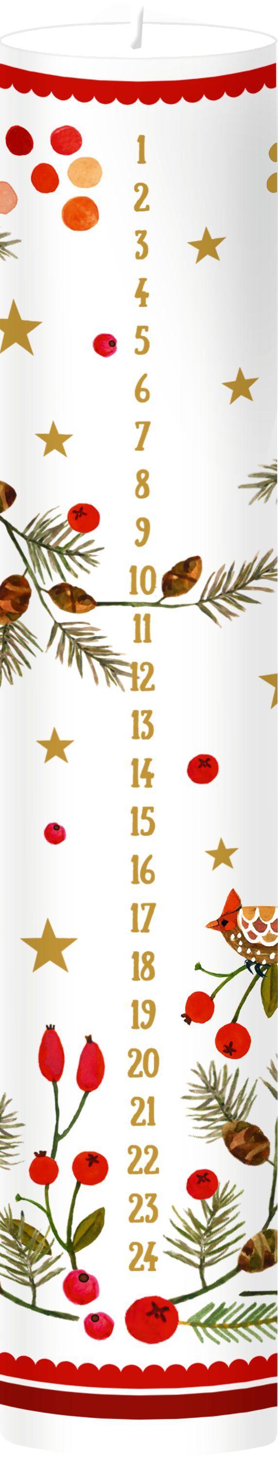 Adventskalender-Kerze - O du schöner Advent!