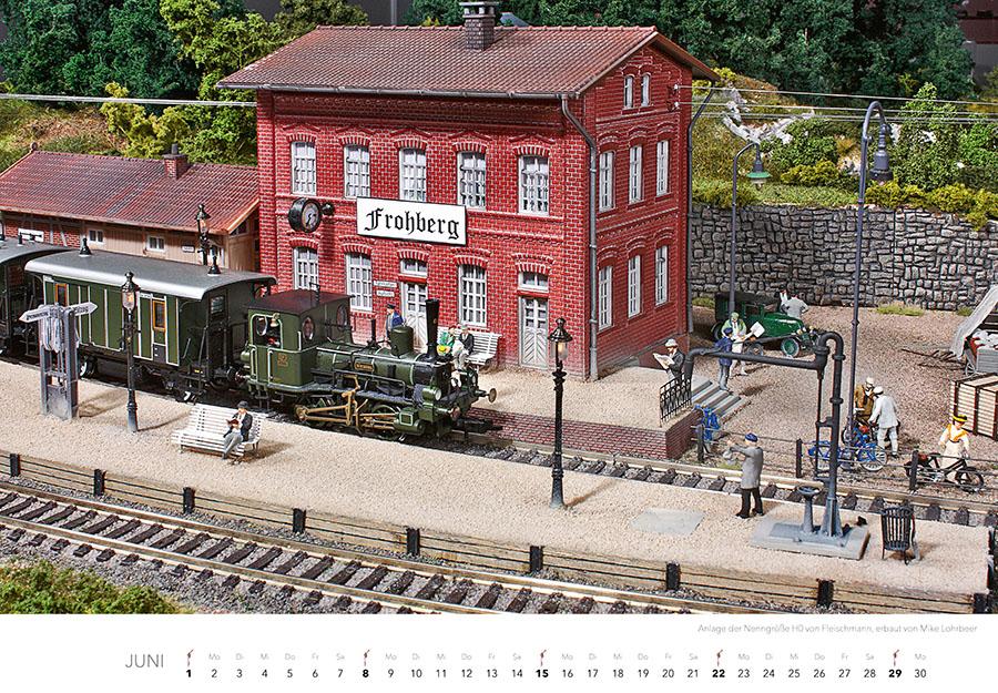 Traumanlagen von Modellbahnprofis Kalender 2025