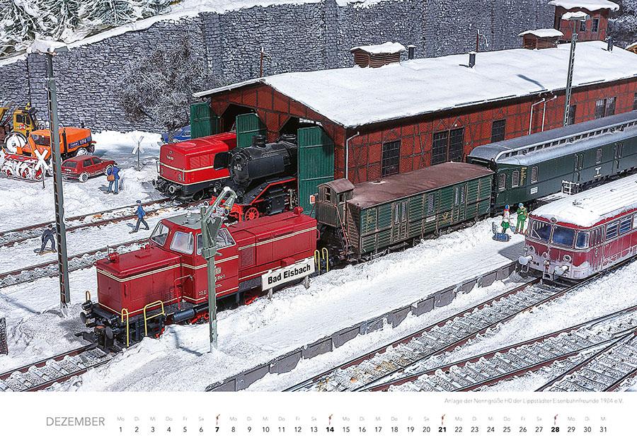 Traumanlagen von Modellbahnprofis Kalender 2025