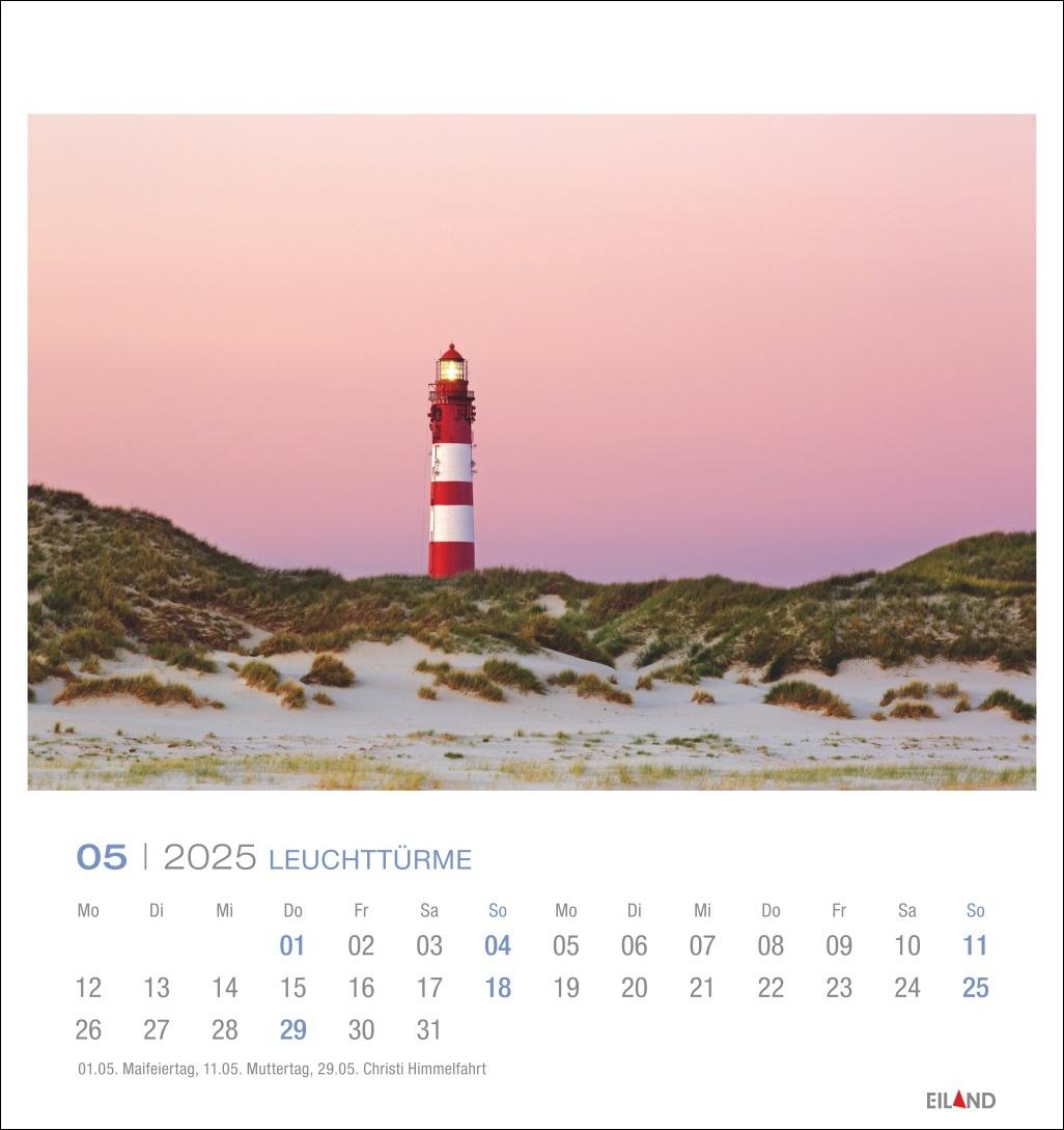 Leuchttürme Postkartenkalender 2025 - An der Nord- und Ostseeküste