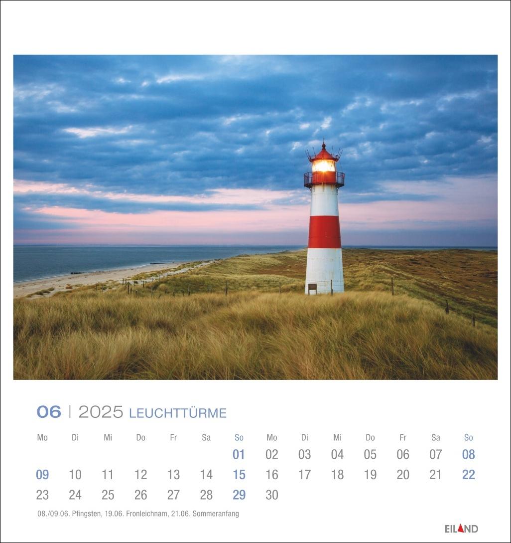 Leuchttürme Postkartenkalender 2025 - An der Nord- und Ostseeküste