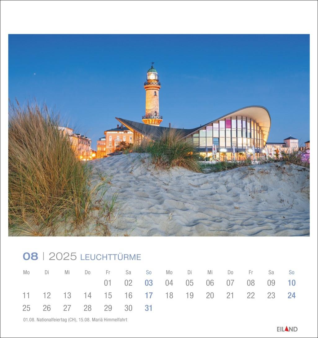 Leuchttürme Postkartenkalender 2025 - An der Nord- und Ostseeküste