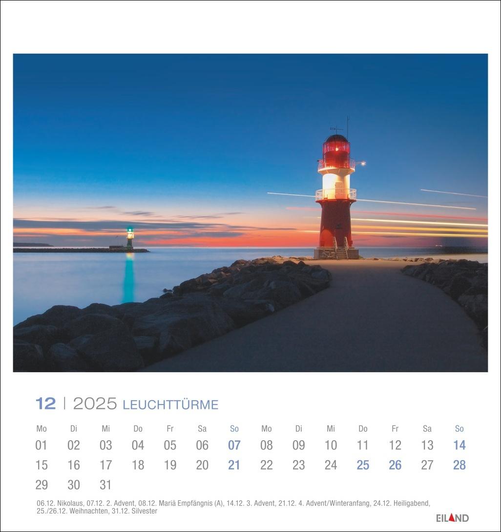 Leuchttürme Postkartenkalender 2025 - An der Nord- und Ostseeküste