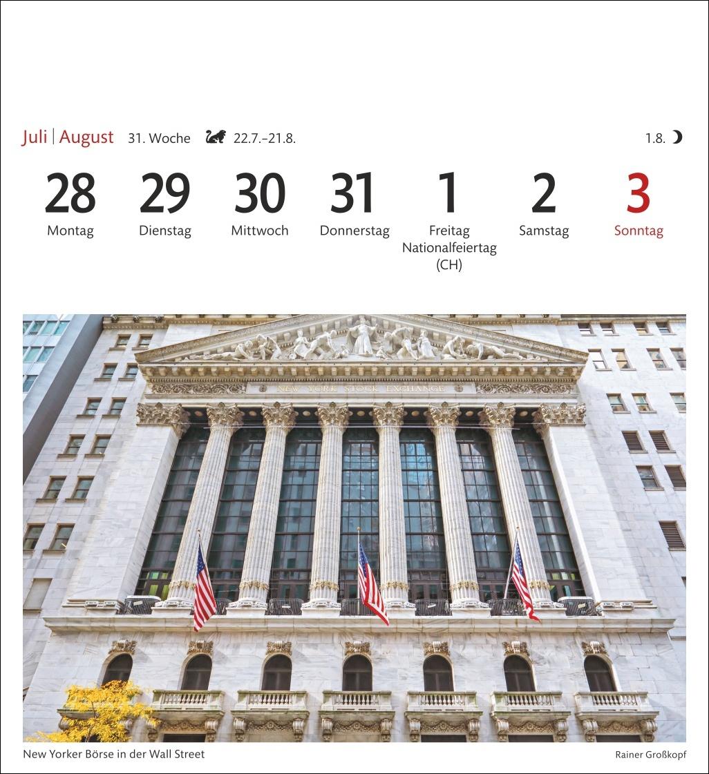 New York Sehnsuchtskalender 2025 - Wochenkalender mit 53 Postkarten