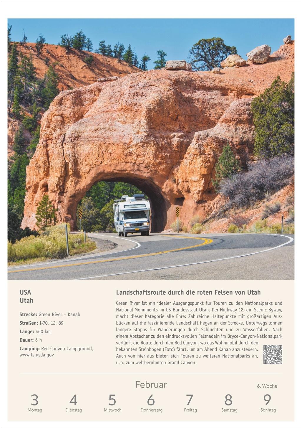 Campinglust Wochen-Kulturkalender 2025 - 53 unvergessliche Touren