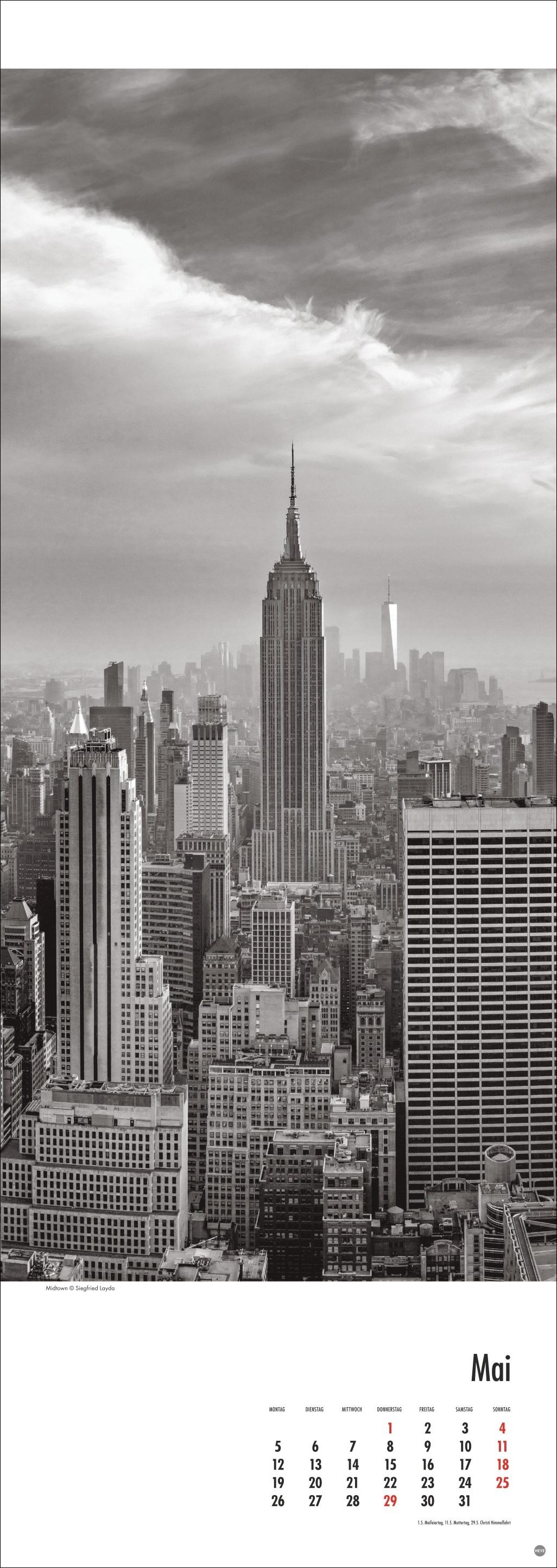 New York Vertical Kalender 2025