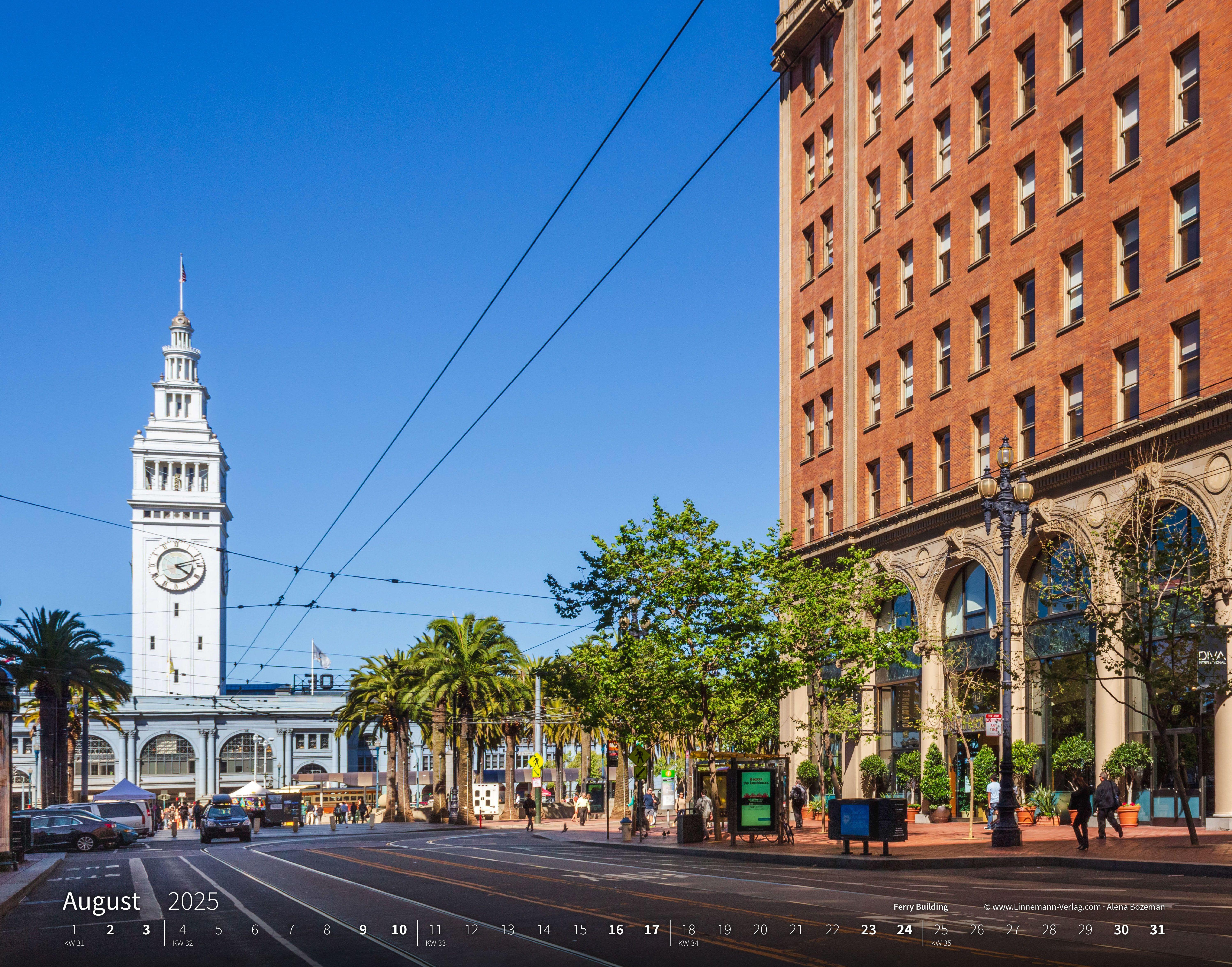 San Francisco 2025 Großformat-Kalender 58 x 45,5 cm