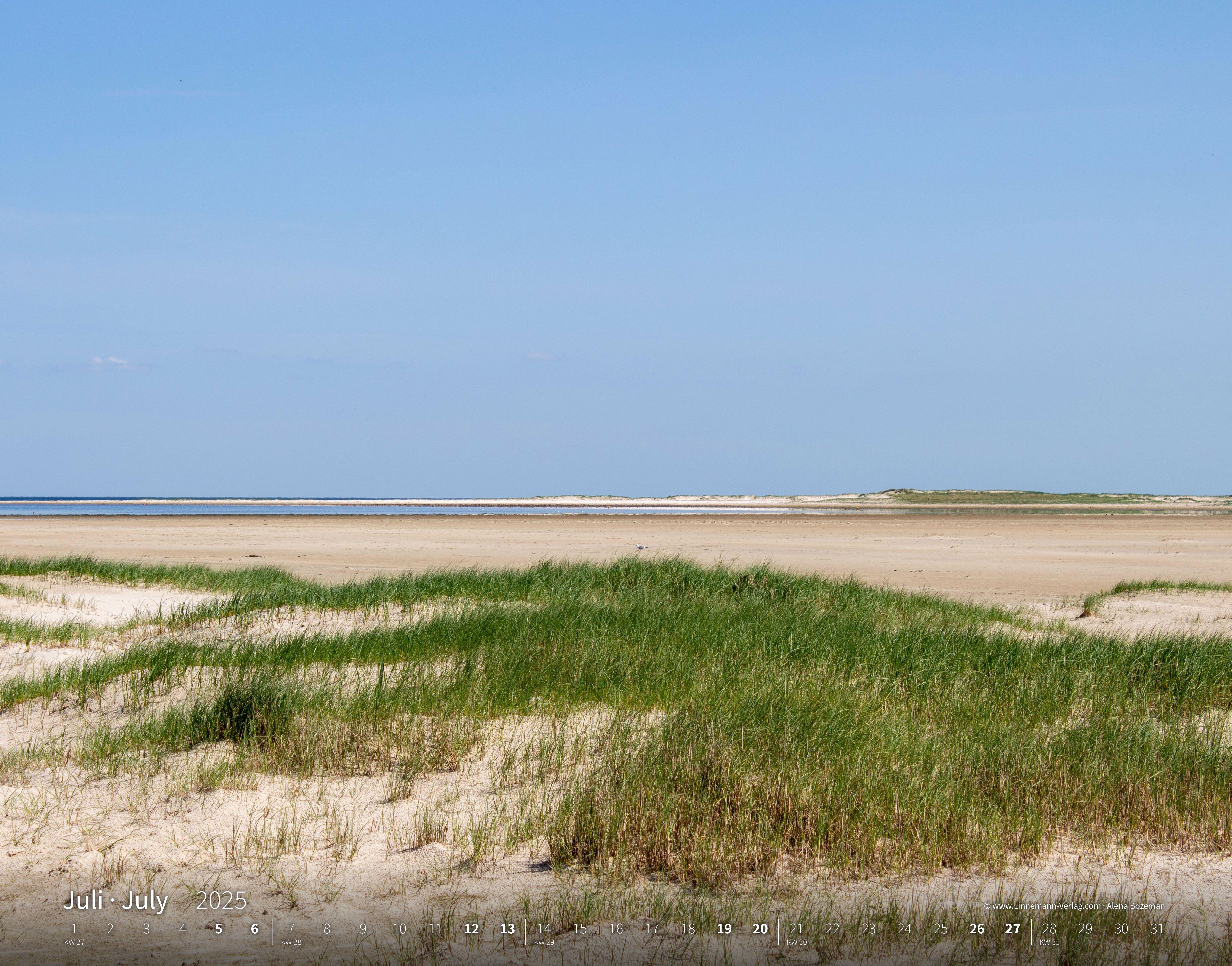 Nordsee 2025 Großformat-Kalender 58 x 45,5 cm