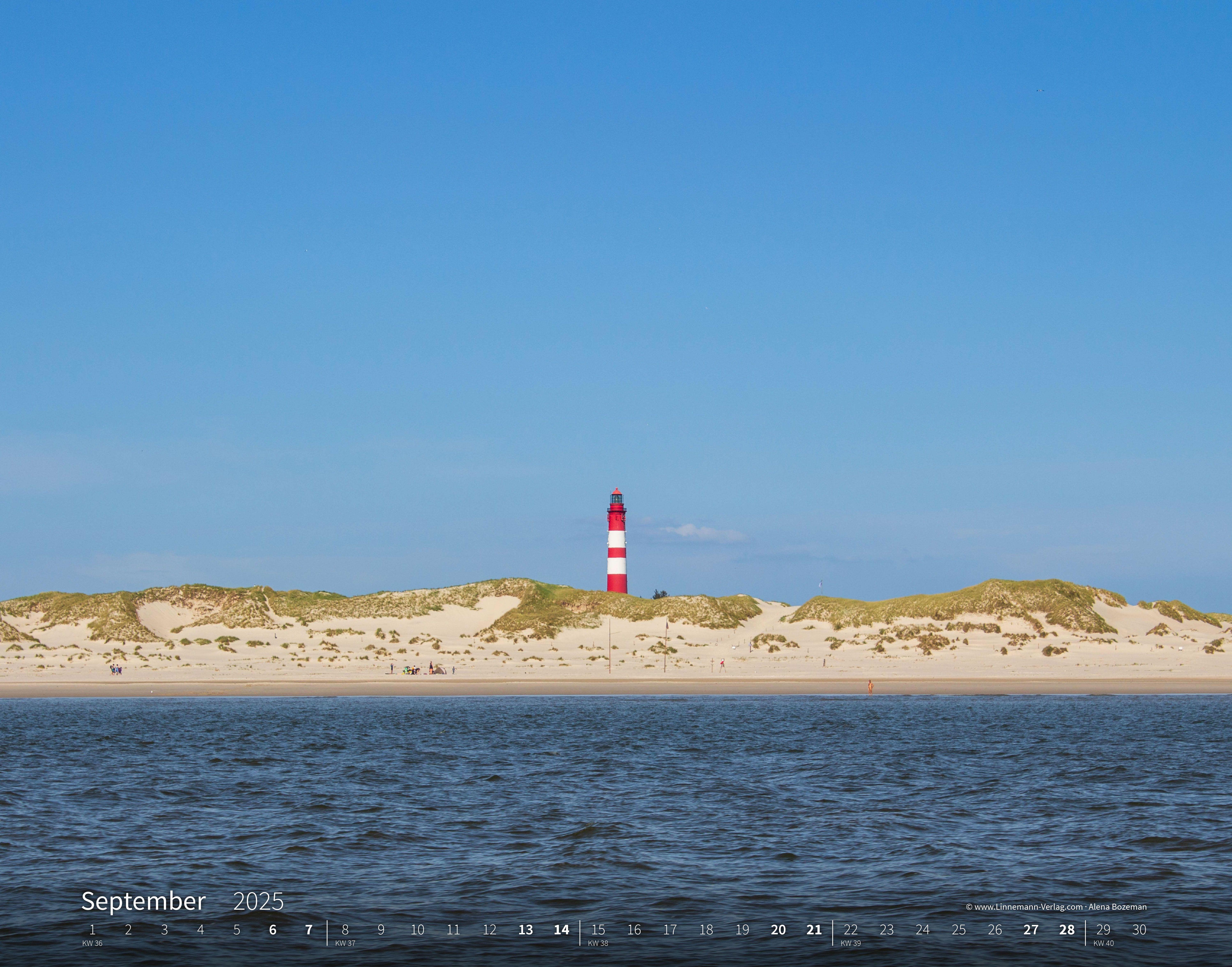 Nordsee 2025 Großformat-Kalender 58 x 45,5 cm