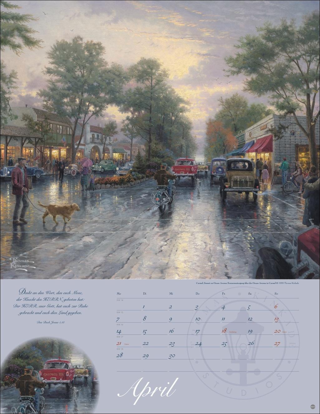 Thomas Kinkade: Land im Licht Kalender 2025