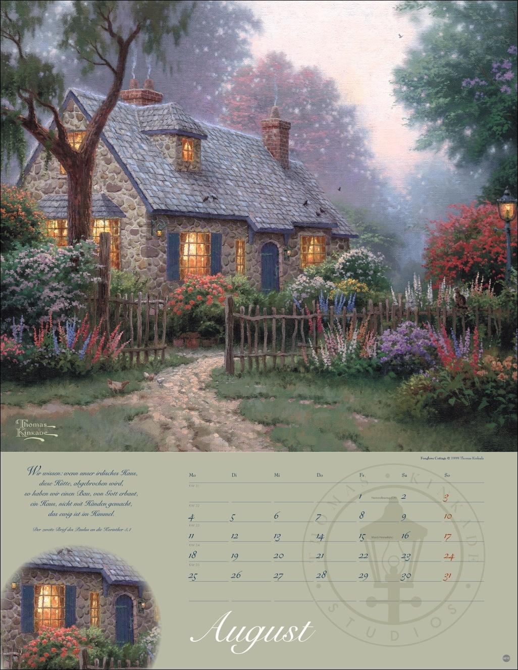 Thomas Kinkade: Land im Licht Kalender 2025