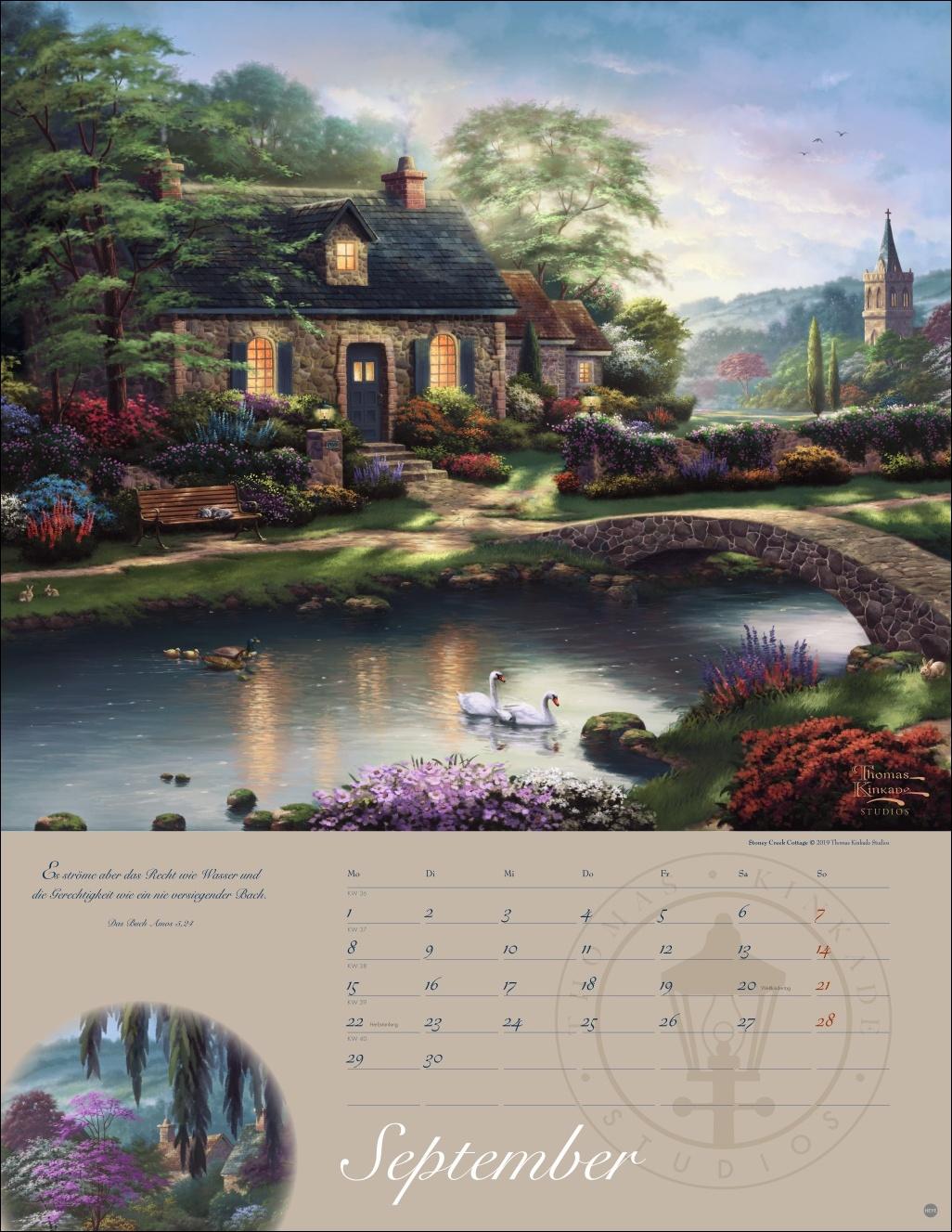 Thomas Kinkade: Land im Licht Kalender 2025